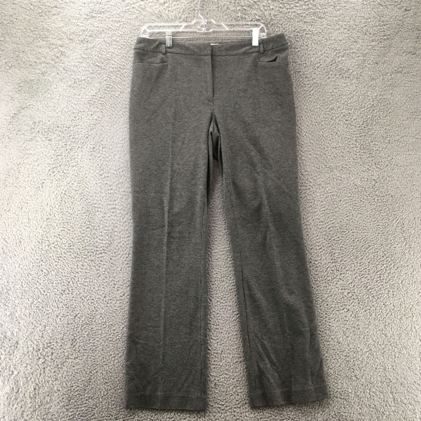 Calvin Klein Calvin Klein Chino Flare Pants Womens 8 Gray High Rise Casual Wide Leg Flare Cap Size 30" / US 8 / IT 44 - 2 Thumbnail
