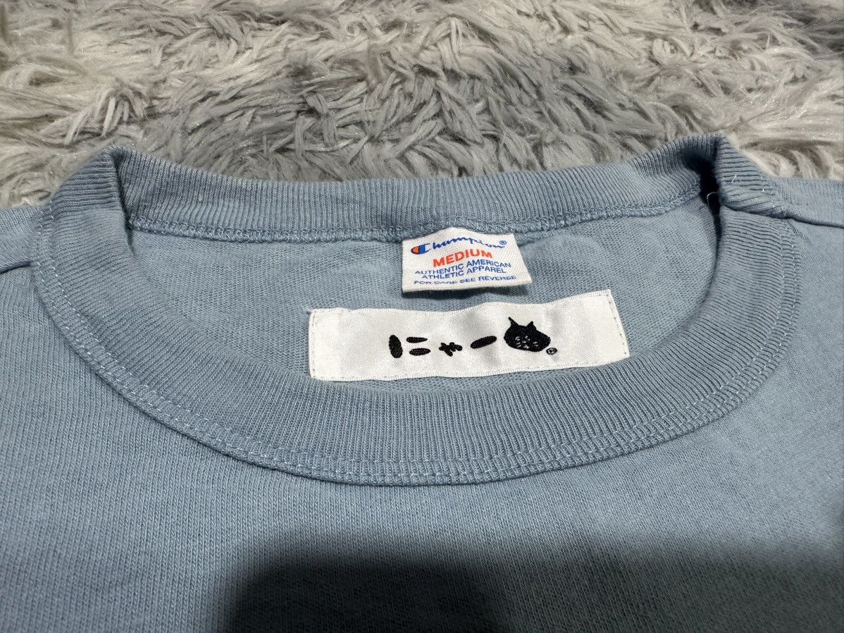 Champion × Ne-Net 🔥Champion x Ne-net Shirt Blue Nya Cat Size US M / EU 48-50 / 2 - 5 Thumbnail