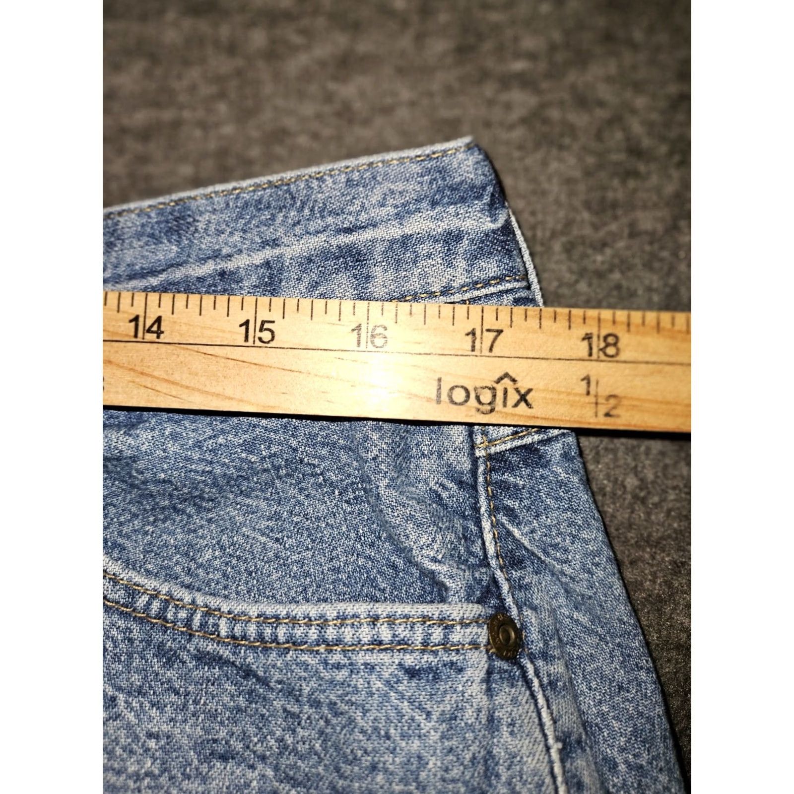 Wrangler VINTAGE Wrangler Jeans Women's 16x32 Blue 90s Cowboy USA Tapered Regular High Rise Denim 100% Cotton Size 38" / US 16 / IT 52 - 3 Thumbnail