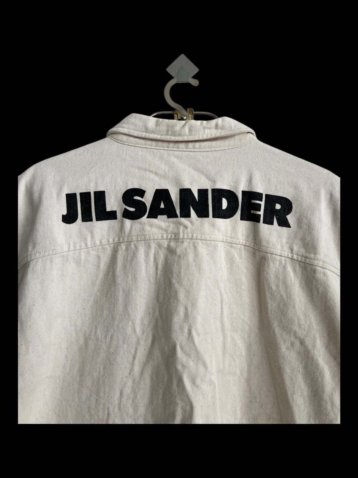 Jil Sander SS20 Jil Sander Logo Printing Boxy Fit Cropped Button Jacket Size US L / EU 52-54 / 3 - 3 Thumbnail