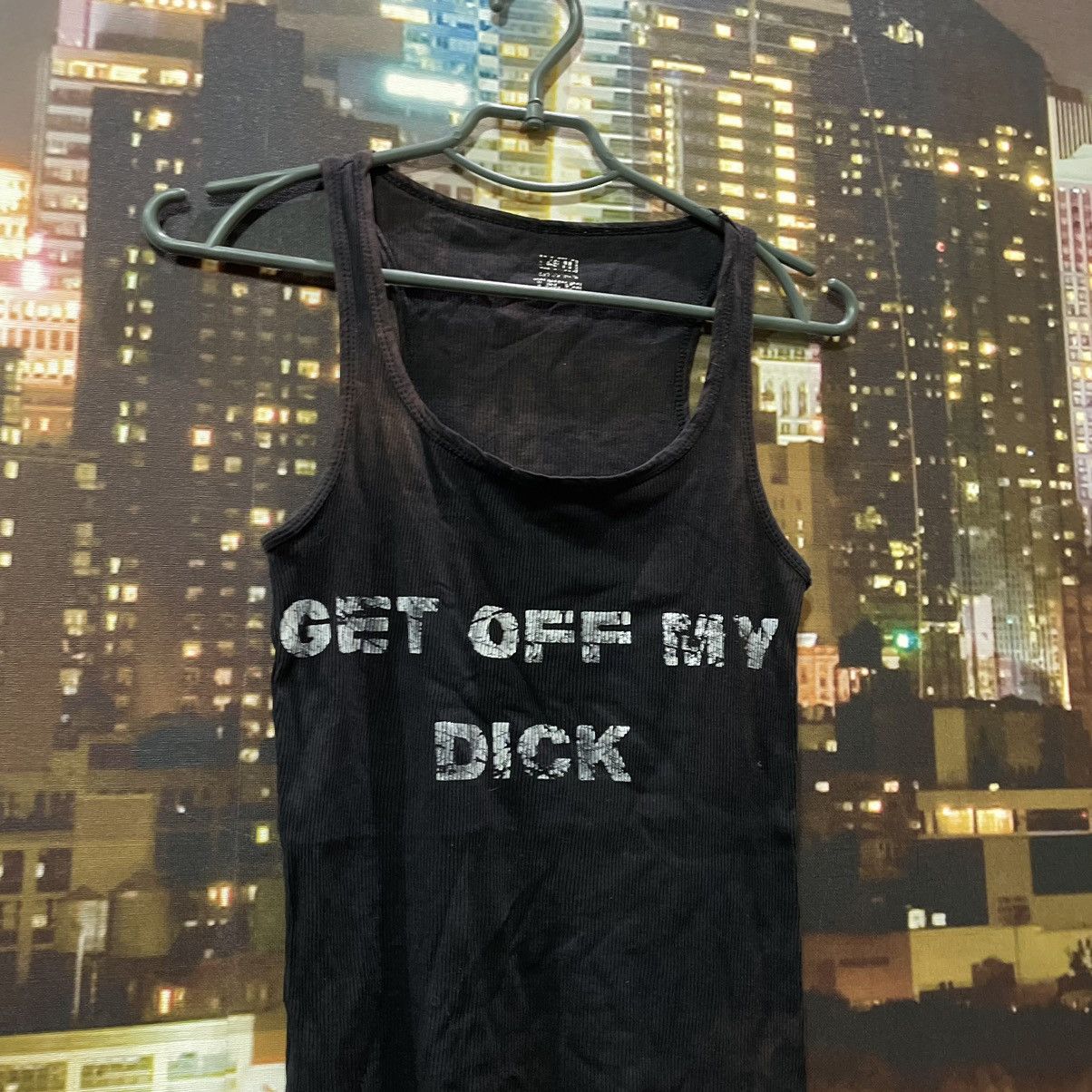 Band Tees OPIUM TANK TOP HUMOR GET OFF MY DICK PENIS FADE PORNO STAR Size US S / EU 44-46 / 1 - 2 Thumbnail