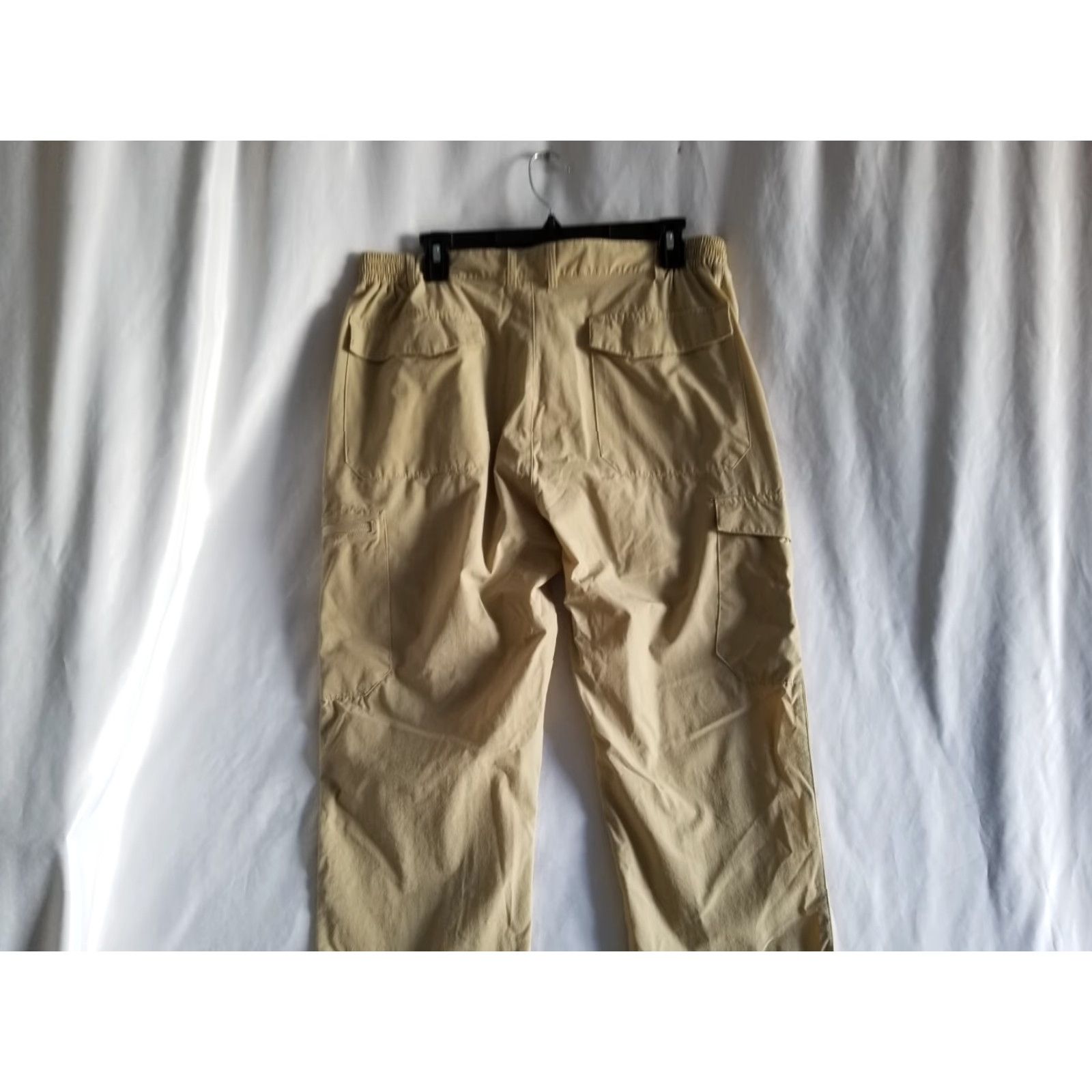 Vintage Clothin Mens Brown Hiking Beige Pants Size Medium 30 inch inseam Lightweight Cargo Size US 31 - 6 Thumbnail