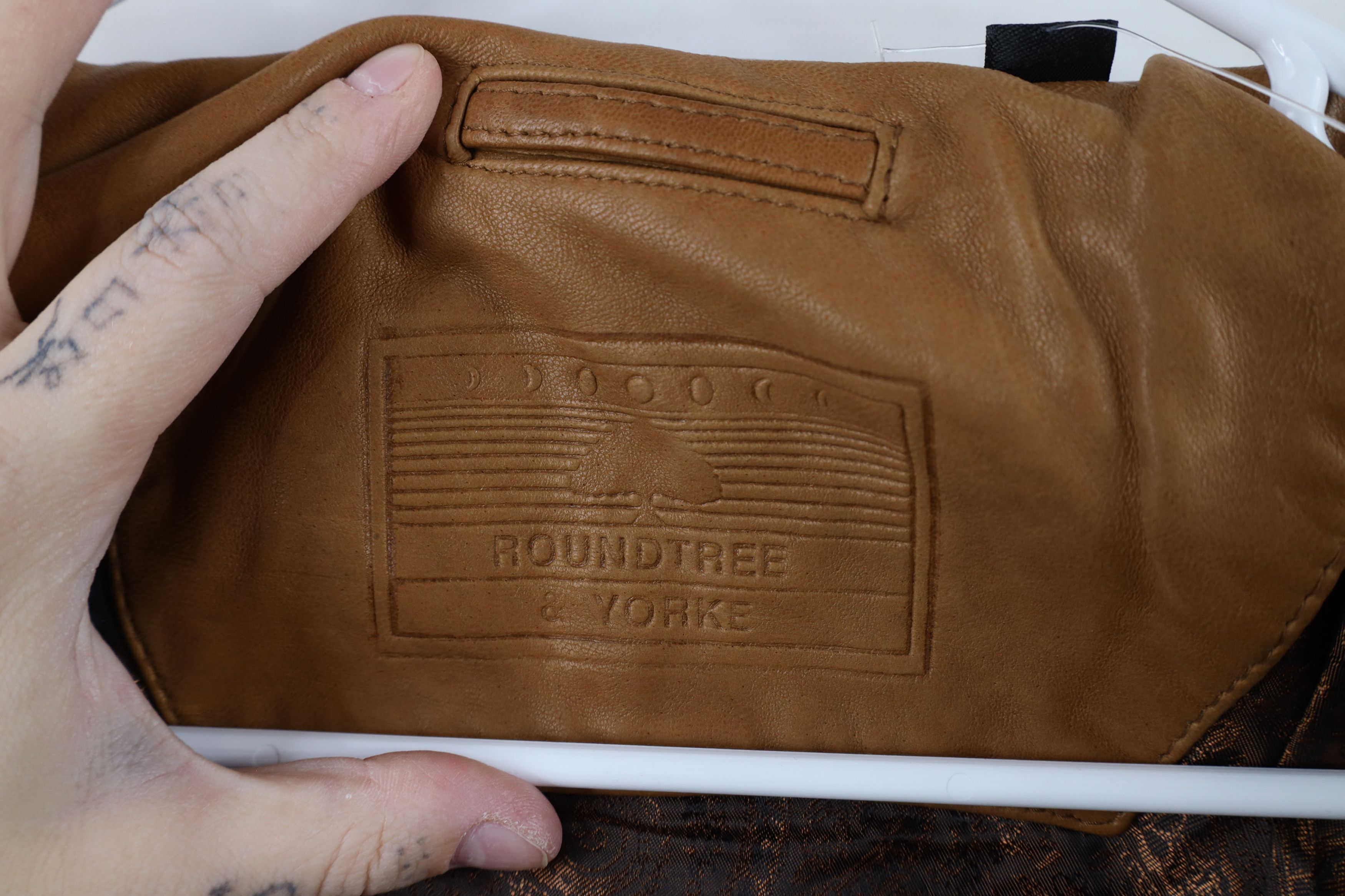 Vintage Deadstock Vintage 90s Streetwear Leather Jacket Brown Size US L / EU 52-54 / 3 - 10 Thumbnail
