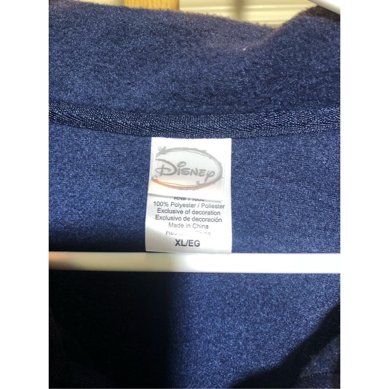 Disney Disney Women’s Navy Blue Fleece Eeyore Zip Up Jacket Size XL Size XL / US 12-14 / IT 48-50 - 6 Thumbnail