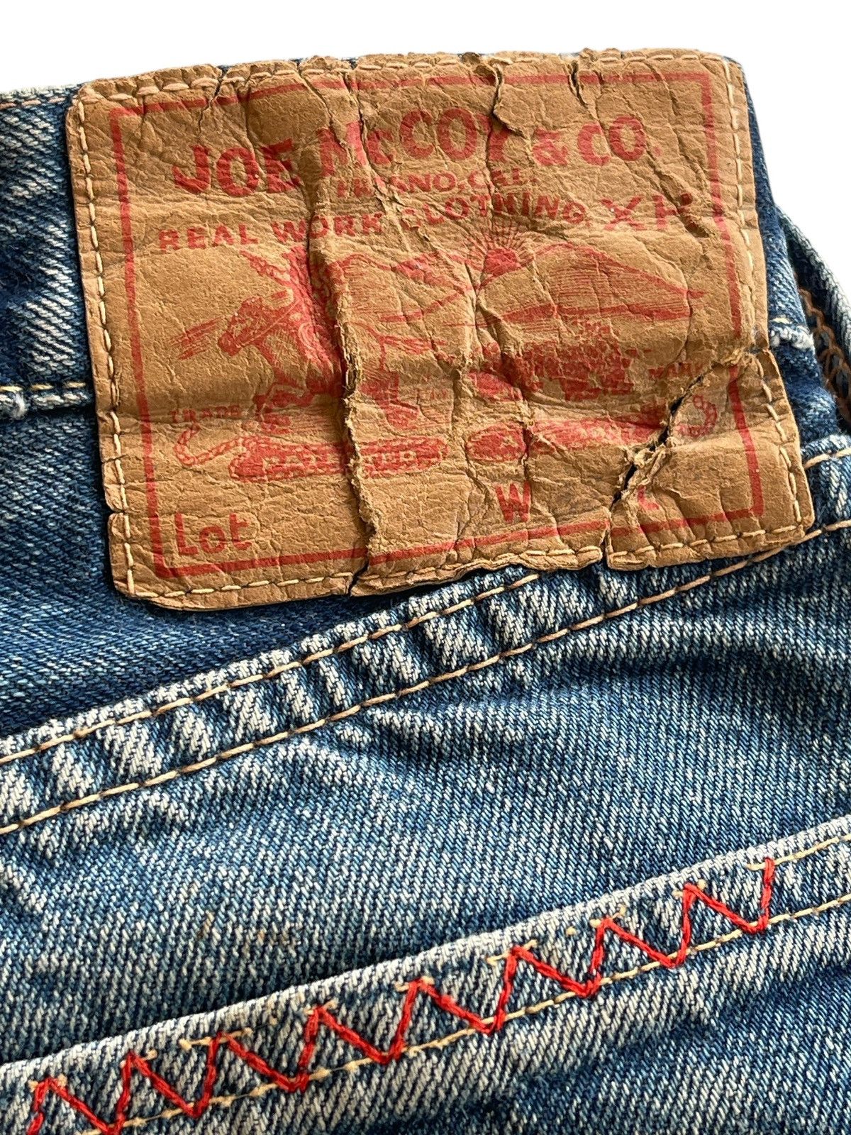 The Real McCoy's Joe McCOY Patchwork Selvedge Denim Size US 32 / EU 48 - 13 Thumbnail