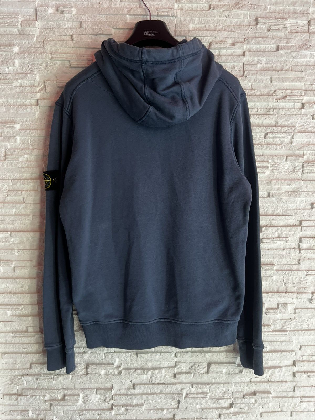Stone Island Stone Island Hoodie Washed Blue Size M Compass Patch Size US M / EU 48-50 / 2 - 5 Thumbnail
