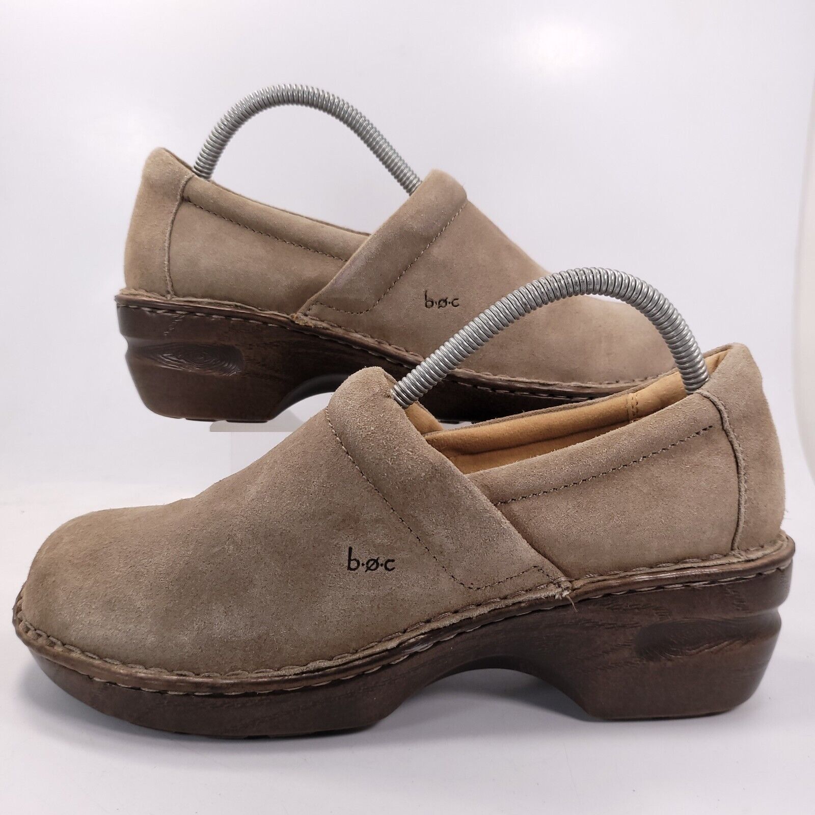 Born Born boc Peggy Clog Womens Size 10 M C89317 Beige Brown Size US 10 / IT 40 - 5 Thumbnail