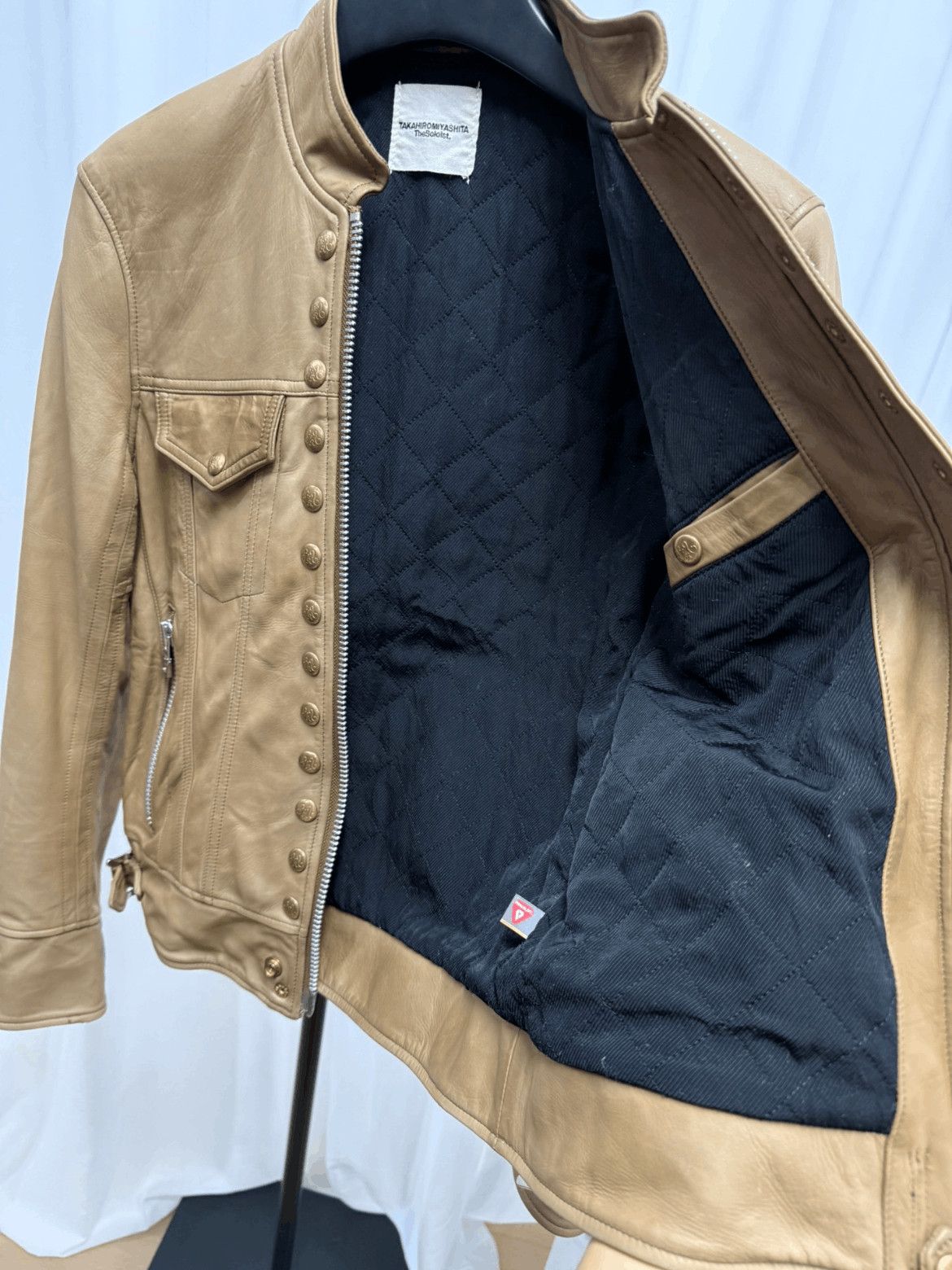 Takahiromiyashita The Soloist. Sz 46 The Soloist 16AW Sample Golden Buckle Leather Jacket- Size US S / EU 44-46 / 1 - 6 Thumbnail