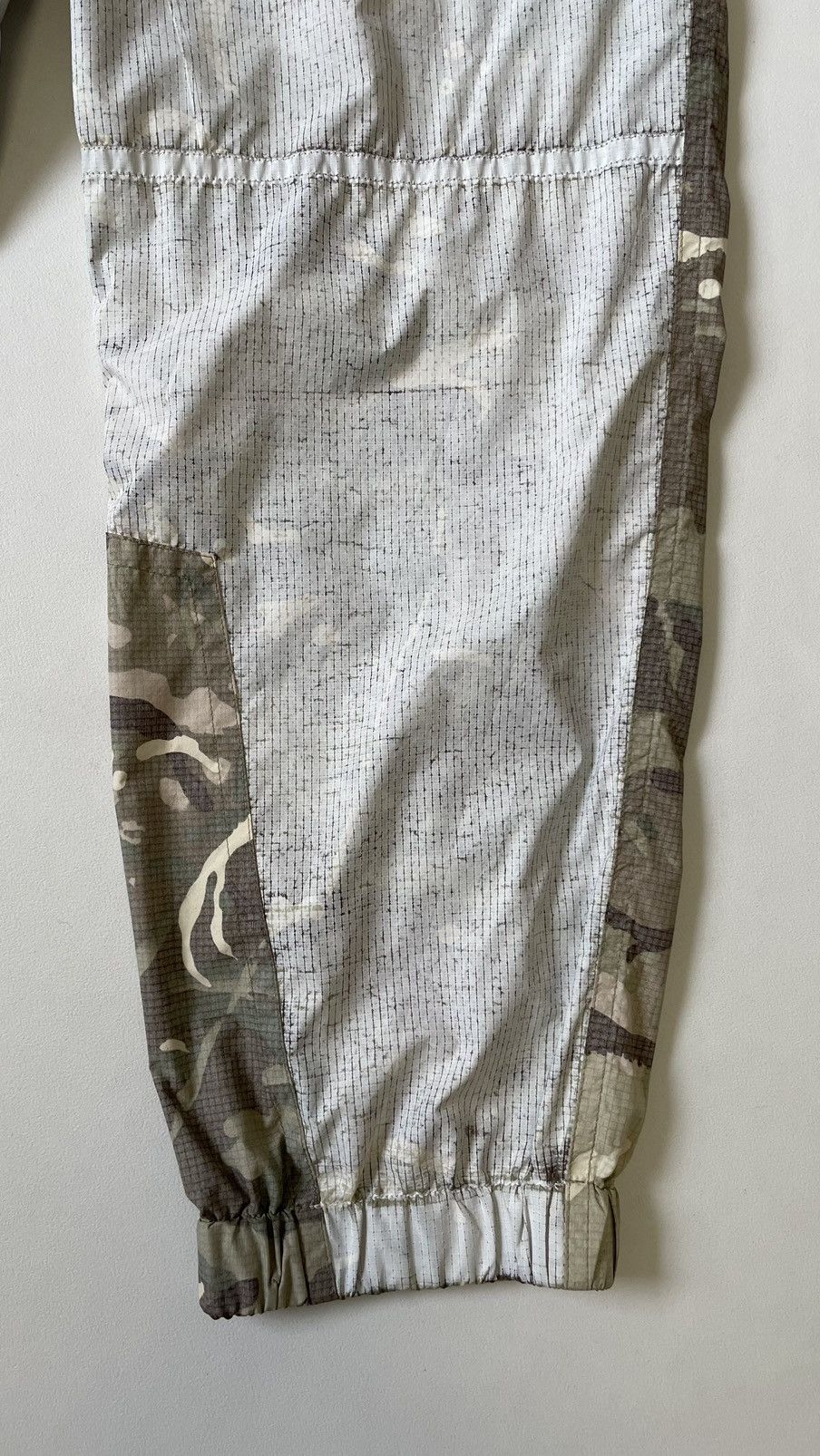 Dries Van Noten Sample White Coated Camo Nylon Utility Trousers Size US 34 / EU 50 - 17 Thumbnail