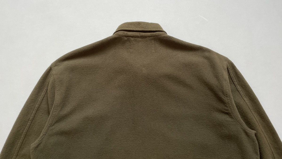 Our Legacy Pilled Olive Cotton Flannel Box Shirt Size US M / EU 48-50 / 2 - 10 Thumbnail