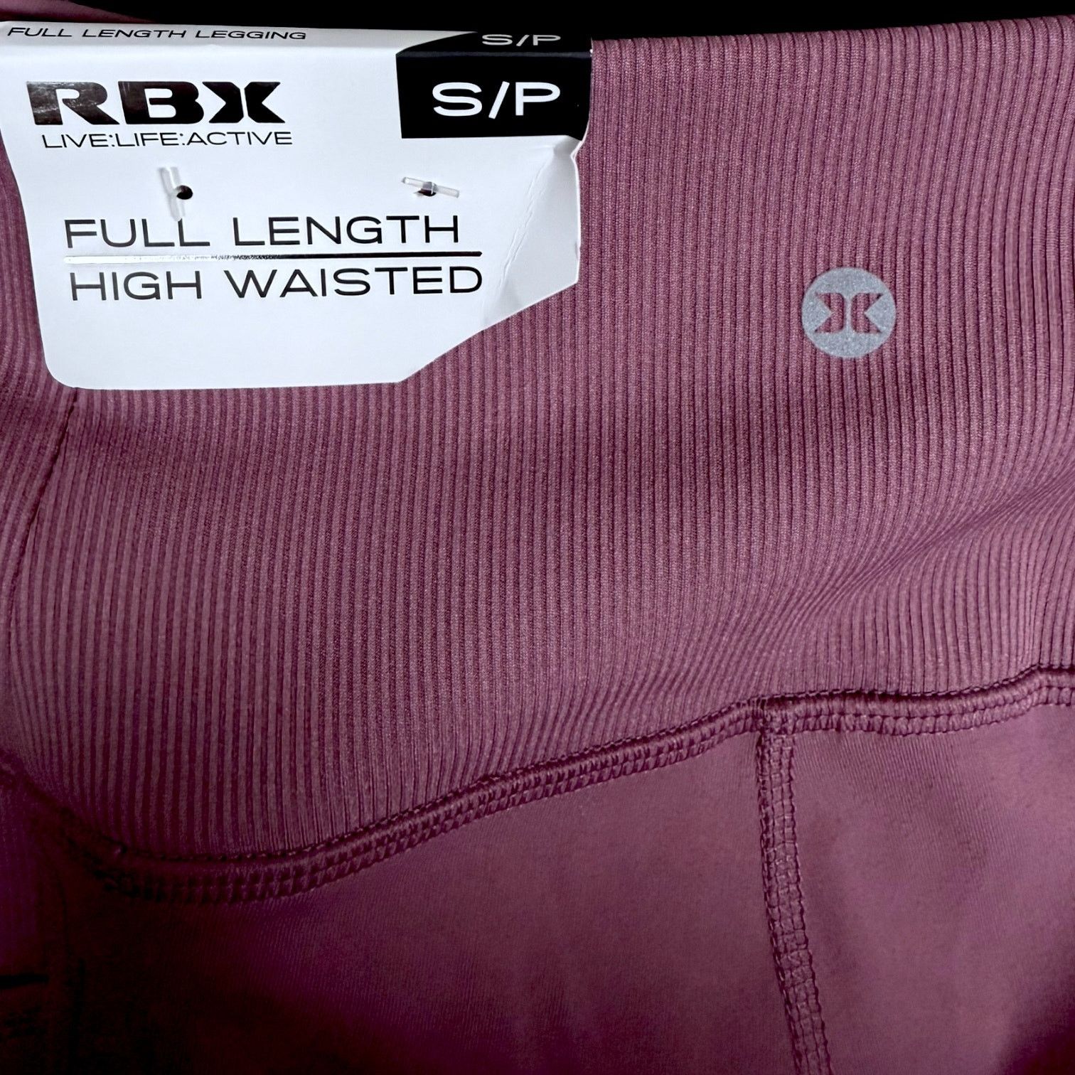 Reebok RBX Dark Pink High Rise Full Length Yoga Leggings Gym NWT -S Size 27" / US 4 / IT 40 - 9 Thumbnail
