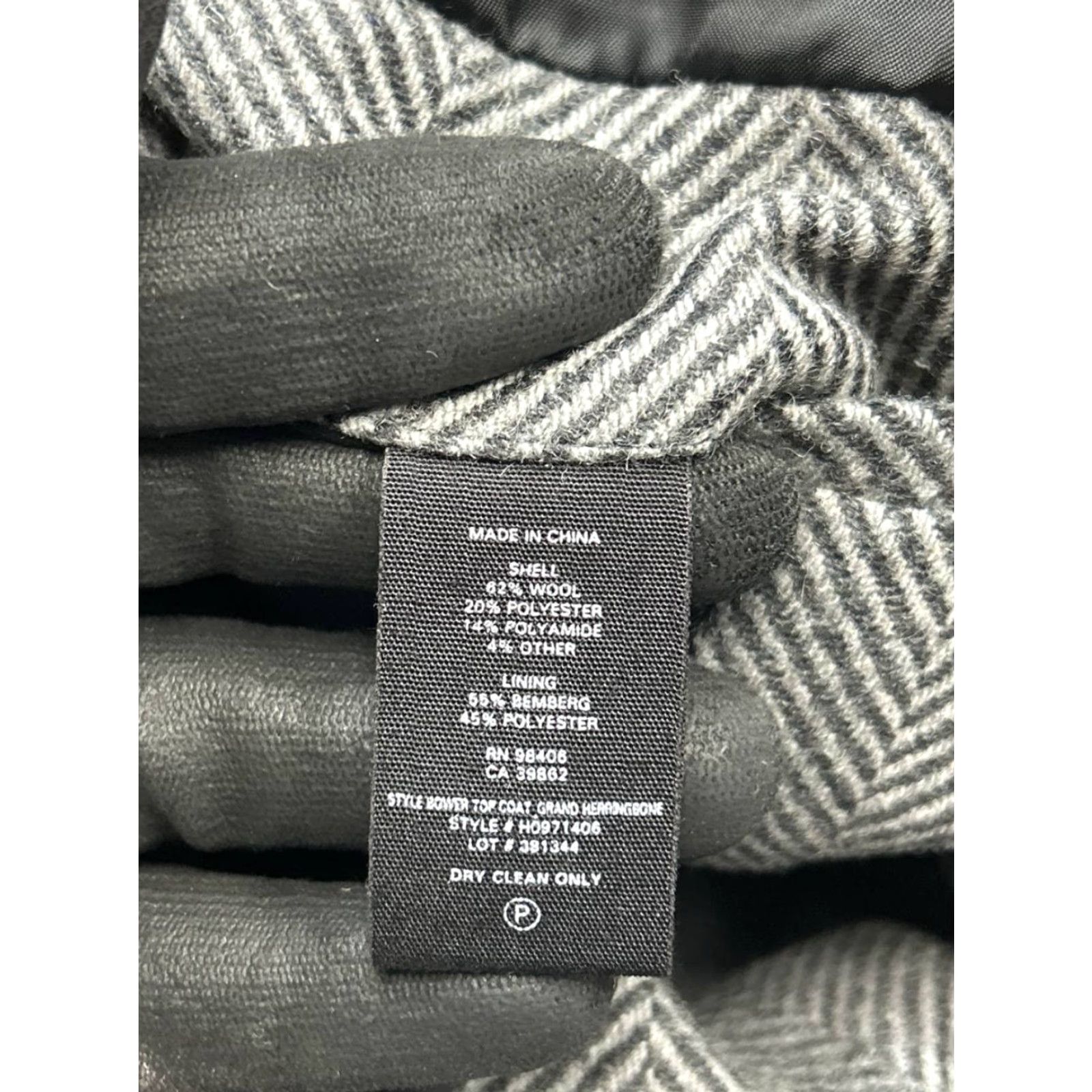 Theory Theory Overcoat Mens Large Gray Wool Blend Coat Size US L / EU 52-54 / 3 - 4 Thumbnail