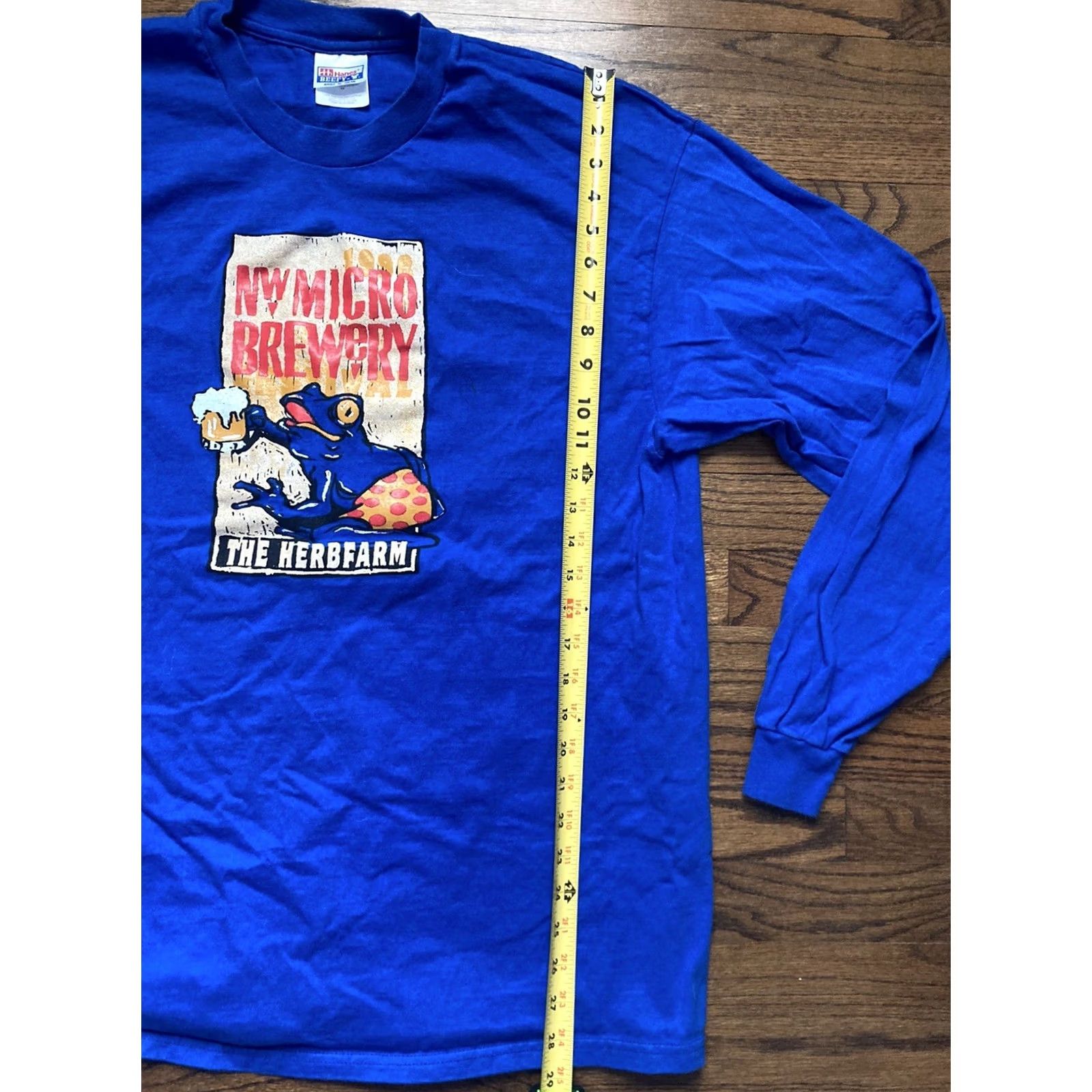 Hanes Vintage 1998 Northwest Micro Brewery Herbfarm Festival Seattle Shirt Long Sleeve XL Size US XL / EU 56 / 4 - 5 Thumbnail