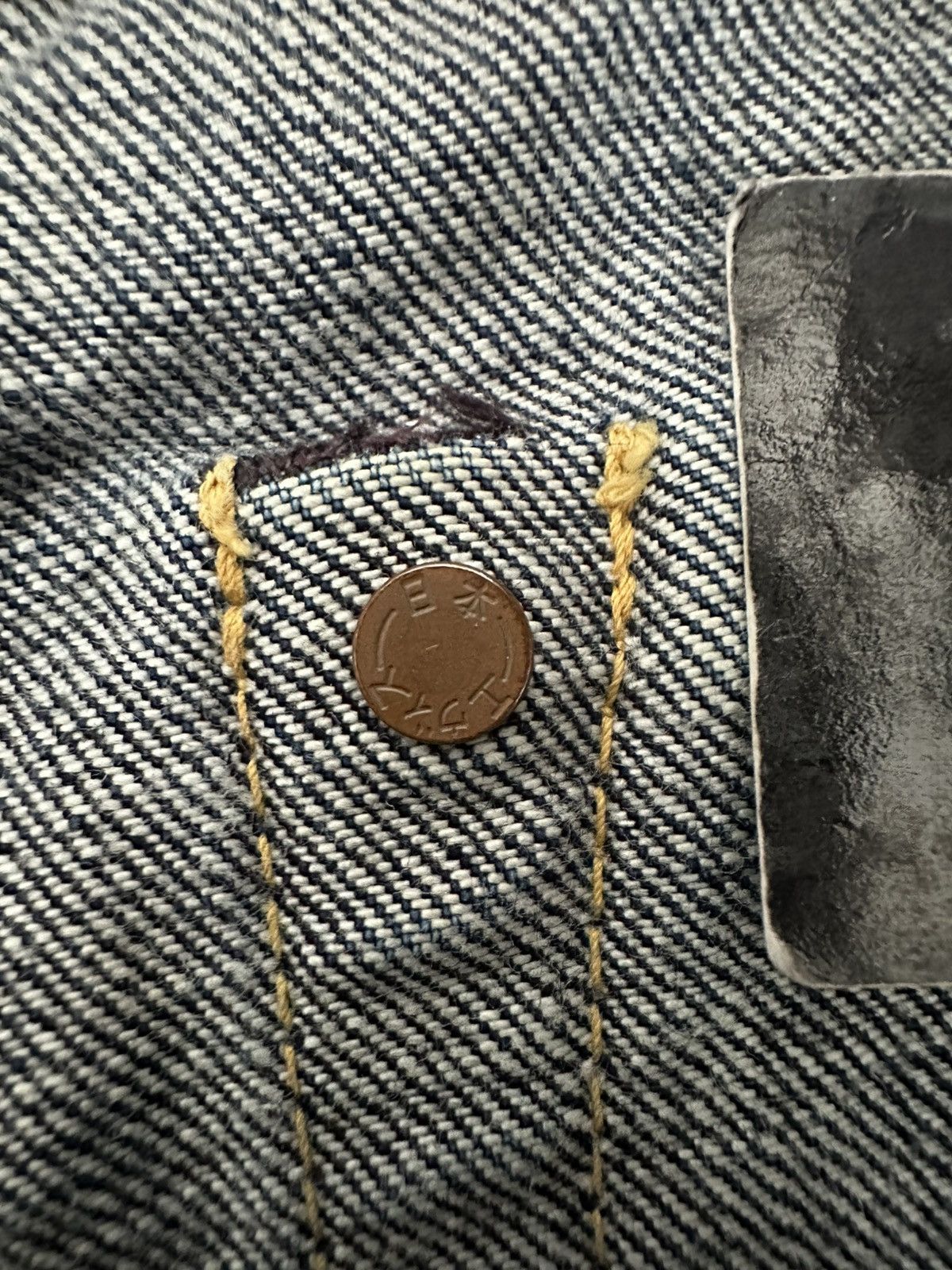 Evisu EVISU NO 2 LOT 2001 DAICOCK YELLOW SELVEDGE DENIM Size US 29 - 8 Thumbnail