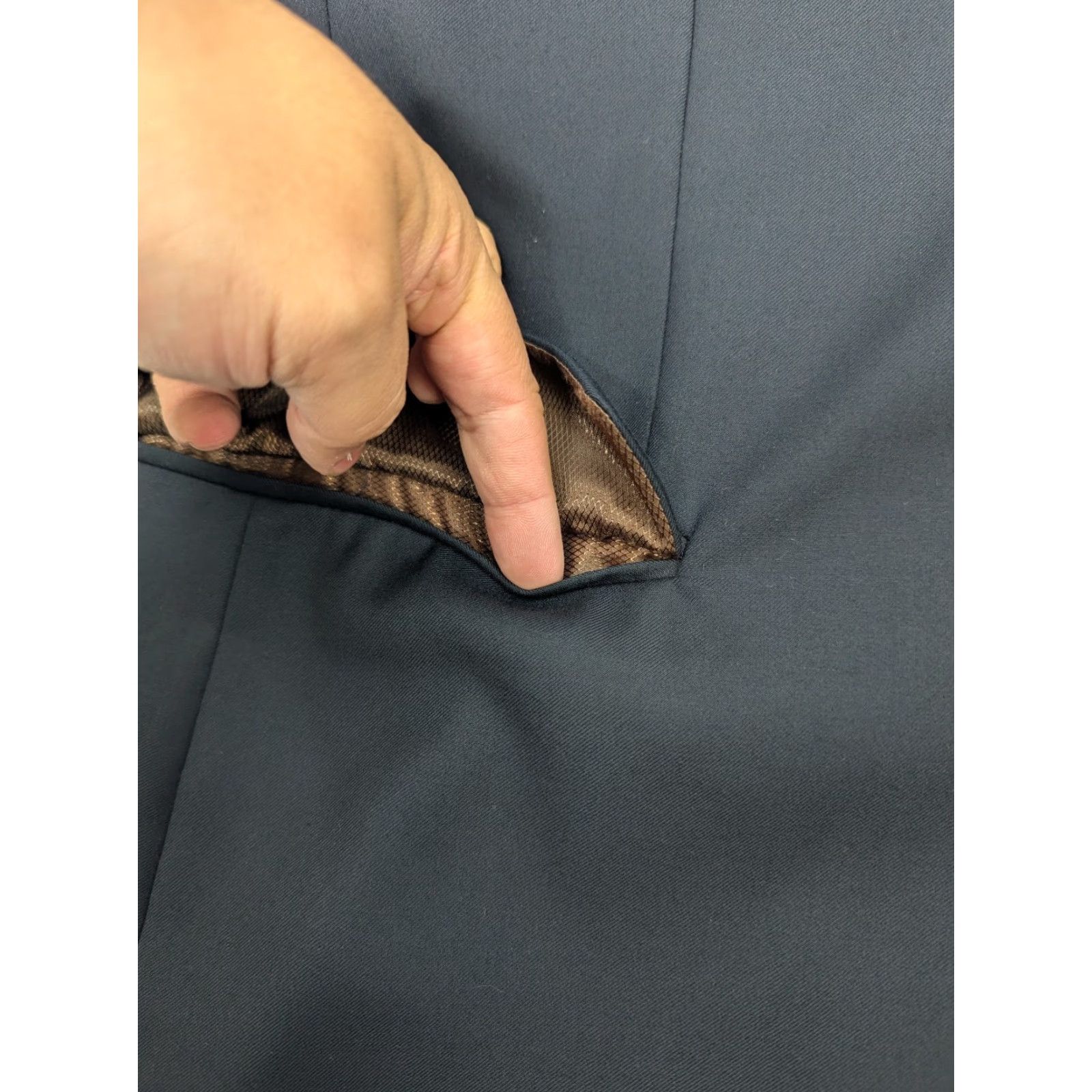 Vintage VINTAGE Caravelli Men's Blazer 44S Navy Sport Jacket Not applicable? (Wait) Size 44R - 3 Thumbnail