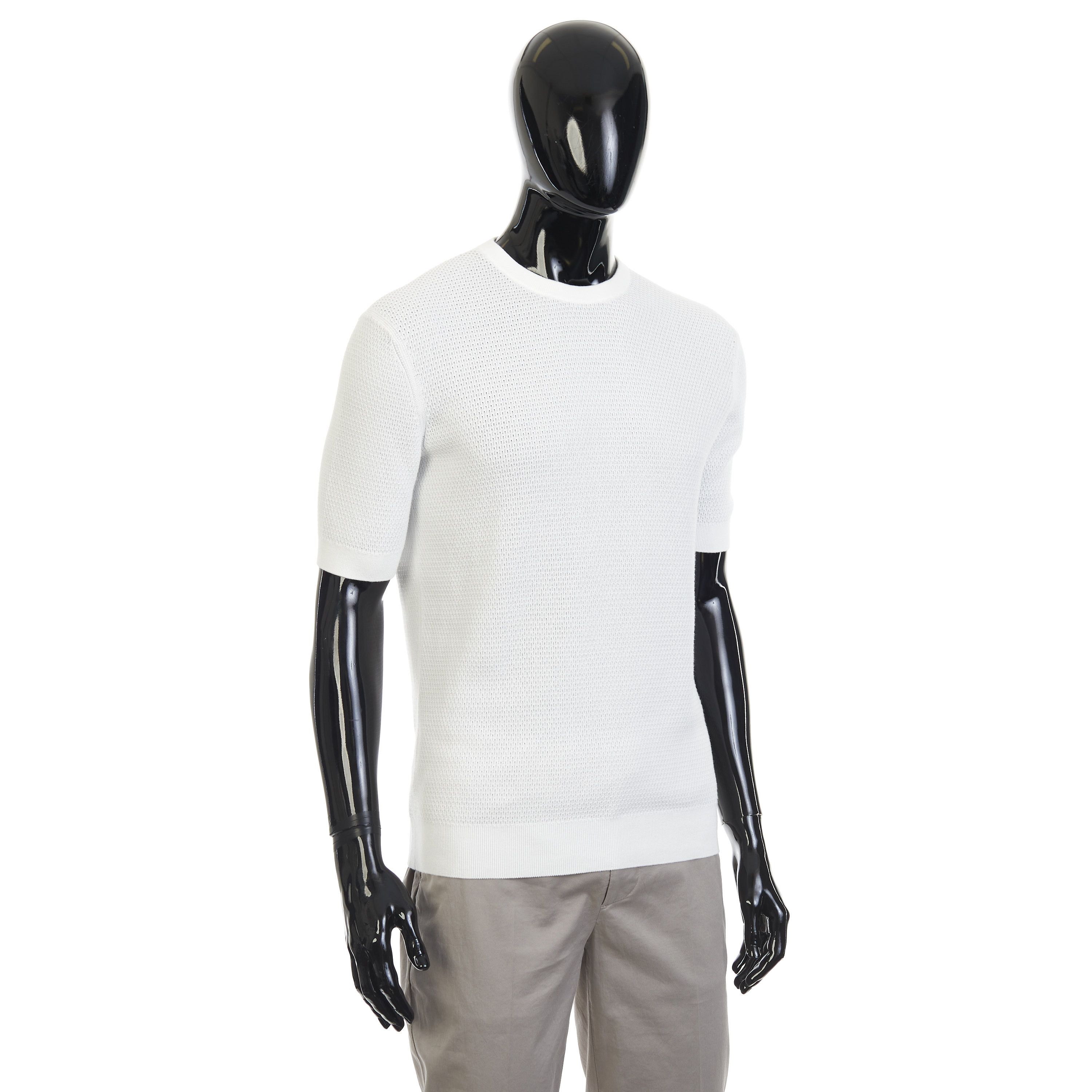 Ermenegildo Zegna White Premium Cotton Crewneck Tshirt Size 60 Size US XXL / EU 58 / 5 - 8 Thumbnail