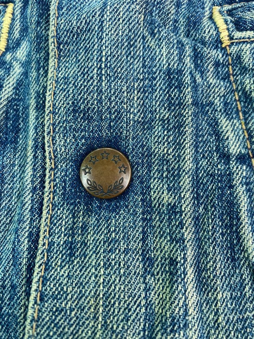 Japanese Brand Vtg 90s distressed design RNA japan denim trucker jacket Size M / US 6-8 / IT 42-44 - 3 Thumbnail