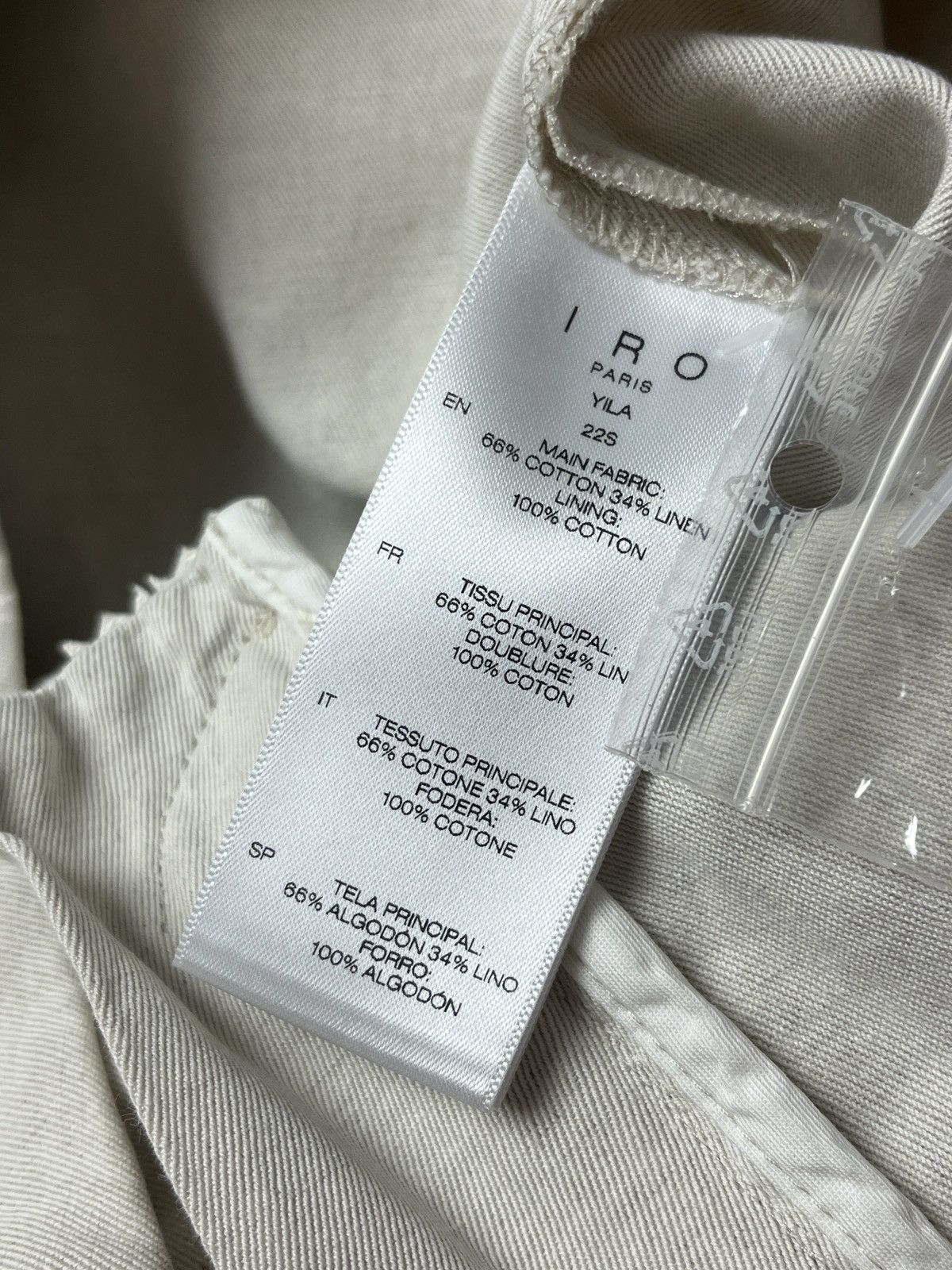 Iro Iro Women's Yila Cotton-Linen Tapered High-Rise Pants Size 26" / US 2 / IT 38 - 9 Thumbnail