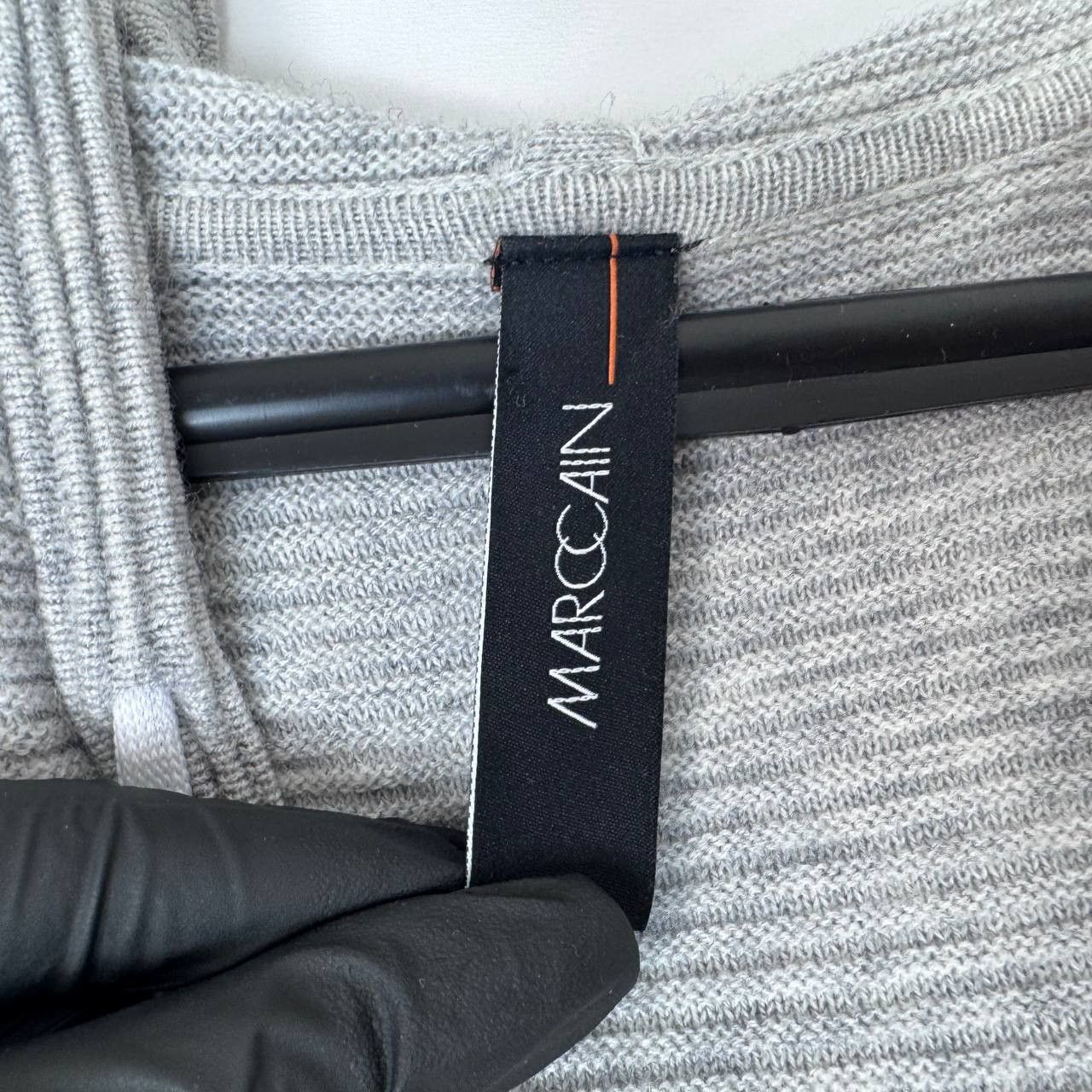 Other Marc Cain Womens Zip Hoodie Grey Wool Cashmere Blend Size L Size L / US 10 / IT 46 - 4 Thumbnail