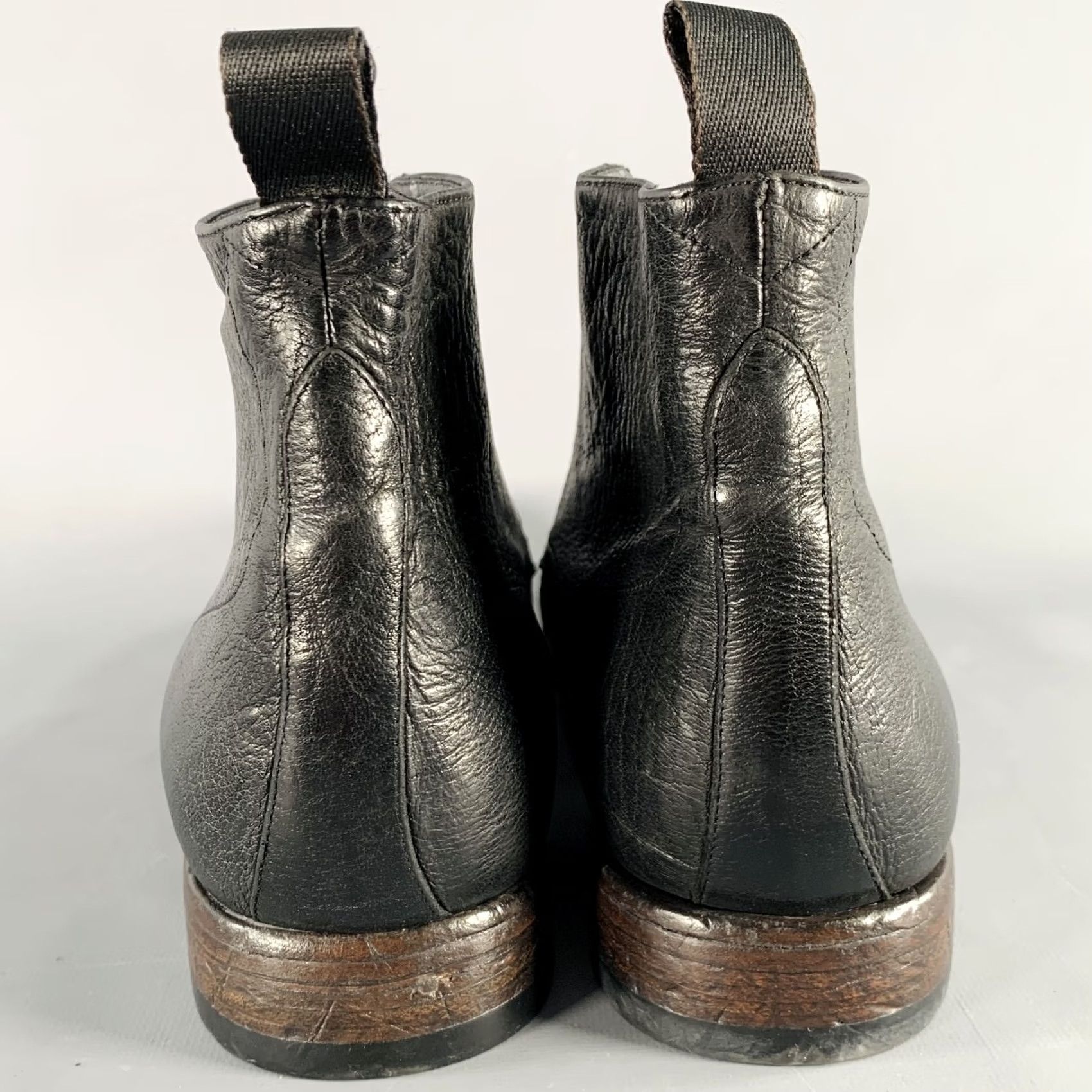 Paul Smith PAUL SMITH Black Leather Lace-Up Ankle Boots Size 12 Size US 12 / EU 45 - 3 Thumbnail