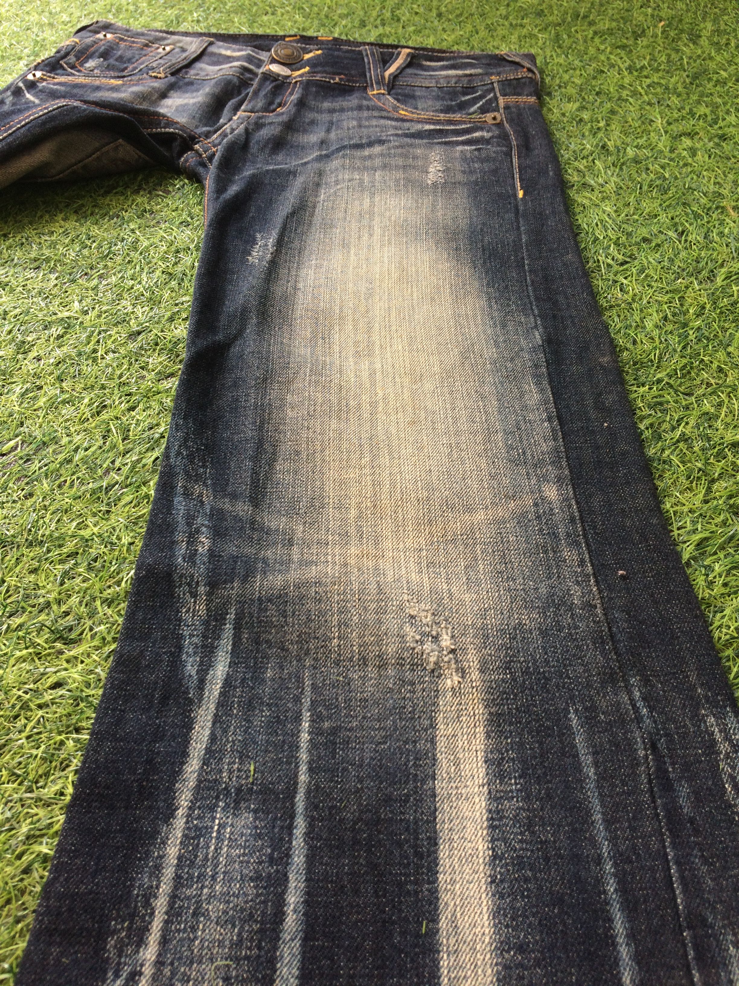 Japanese Brand Japanese Low Waist Flared Wide Leg Jeans #D-594 Size 28" / US 6 / IT 42 - 7 Thumbnail