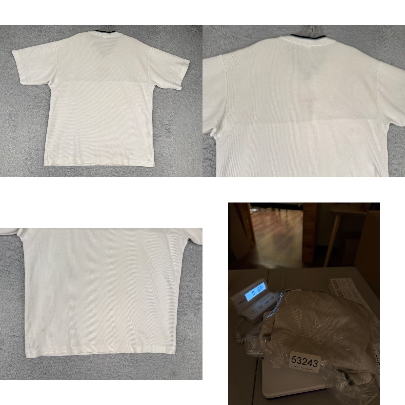 Tommy Hilfiger Tommy Hilfiger Sports Shirt Men Medium White V-Neck Cotton Ribbed Made USA Read Size US M / EU 48-50 / 2 - 9 Thumbnail