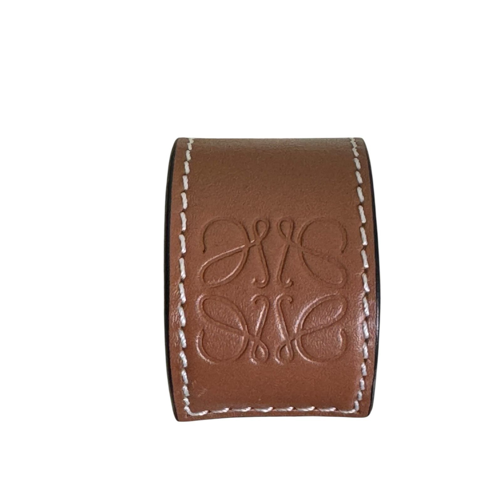 Loewe Loewe Small Anagram Slap Bracelet in Brown Size ONE SIZE - 2 Thumbnail