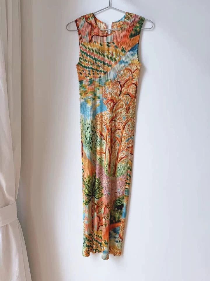 Issey Miyake Issey Miyake size:3 Yellow-green tropical rainforest pleat Size M / US 6-8 / IT 42-44 - 2 Thumbnail
