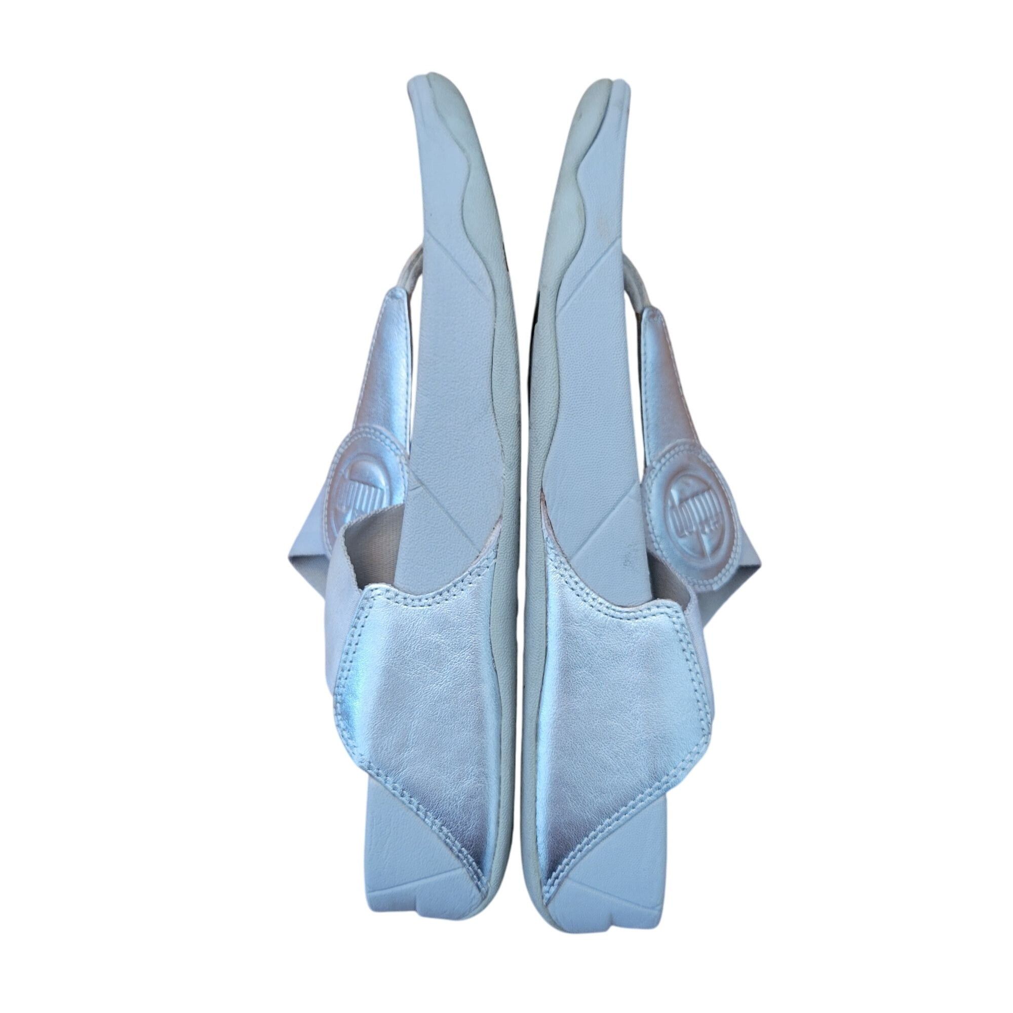 Other FitFlop Sandals 9 Silver Gray Comfort WALKSTAR Toe Post Size US 9 / IT 39 - 7 Thumbnail