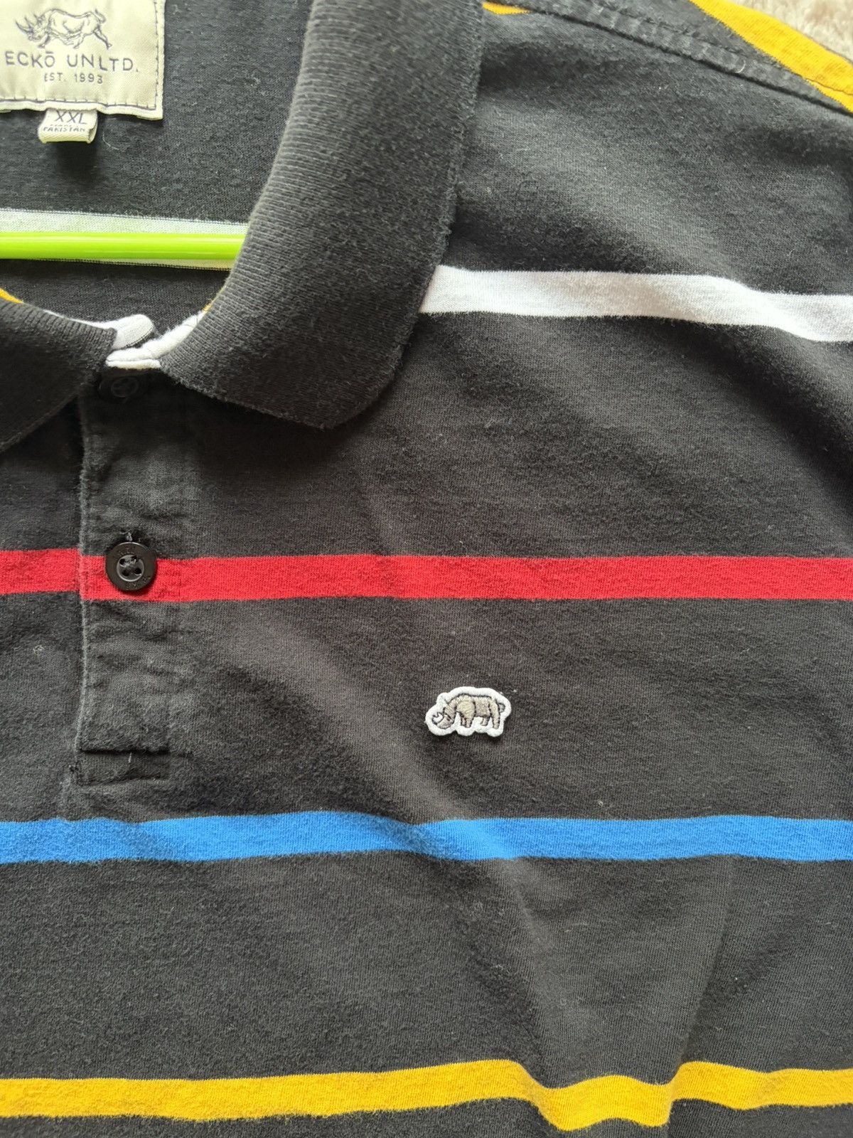 Ecko Unltd. Ecko Unltd colorful striped polo shirt Size US XXL / EU 58 / 5 - 3 Thumbnail