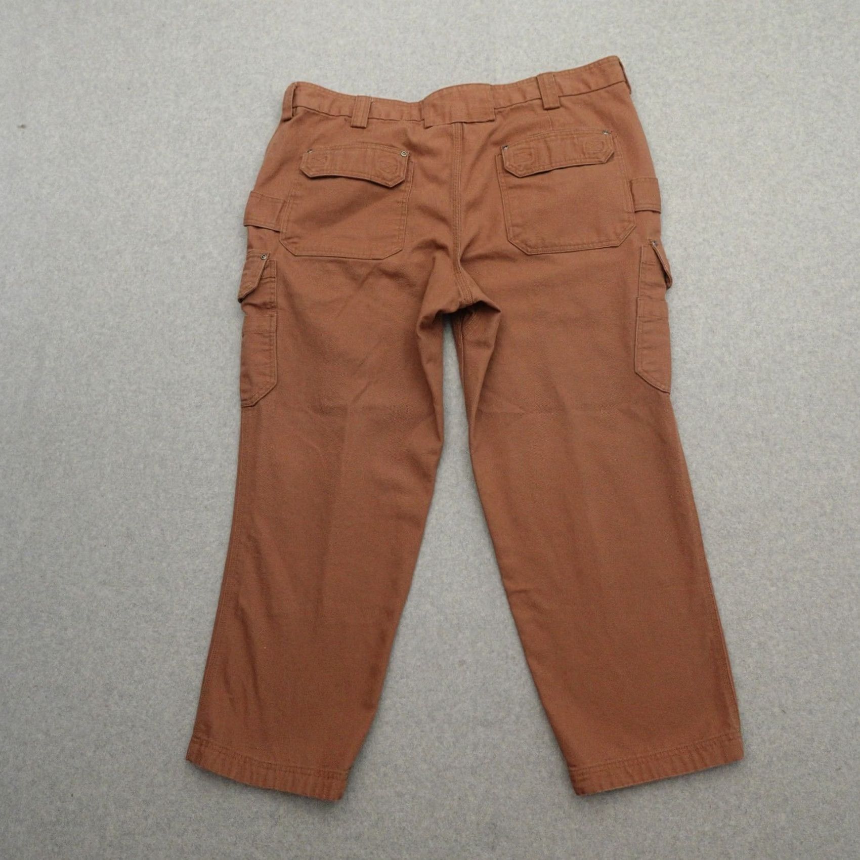 CO Duluth Trading Co Pants Mens 44 (44X29) Fire Hose Canvas Cargo Carpenter Brown Pants Mens 44 Canvas Brown Fire Hose Cargo Carpenter Pants Mens 44x29 Size US 44 / EU 60 - 2 Thumbnail