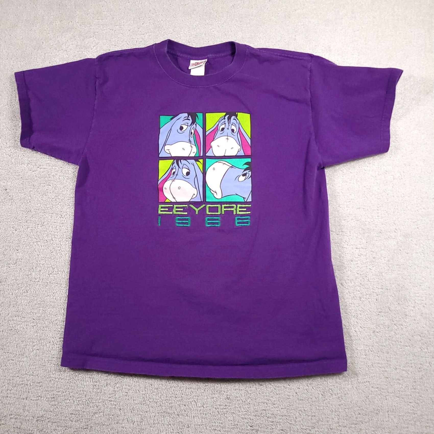 Disney VINTAGE Disney The Disney Store Eeyore T-Shirt Adult L Purple Embroidered USA Shirt Mens 90s Cartoon Size US L / EU 52-54 / 3 - 2 Thumbnail