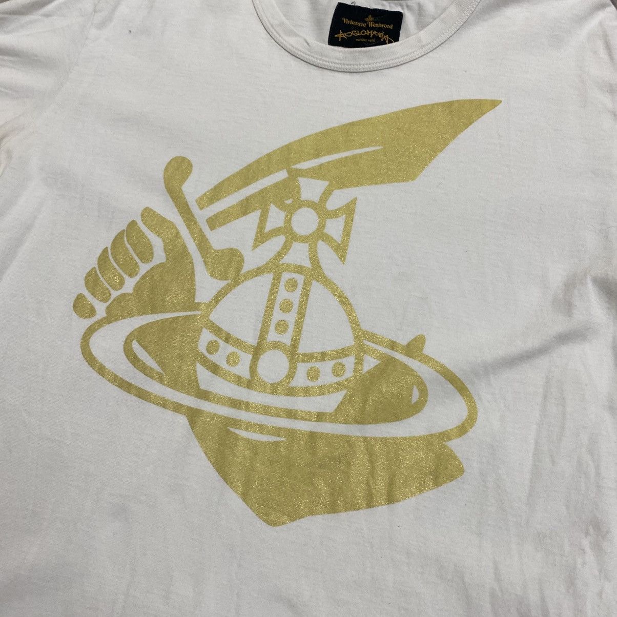 Vivienne Westwood Vivienne westwood t-shirt big logo White Size US XL / EU 56 / 4 - 5 Thumbnail