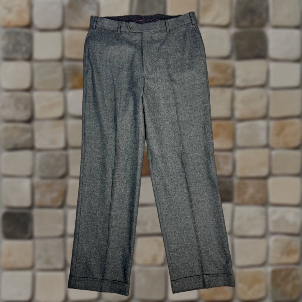 Brooks Brothers Brooks Brothers Dress Pants Mens 35 R Black Mid Rise Cuffed Flat Front Straight Dress Pants Mens Black 90s Modern Preppy Boys? Size US 35 - 1 Thumbnail