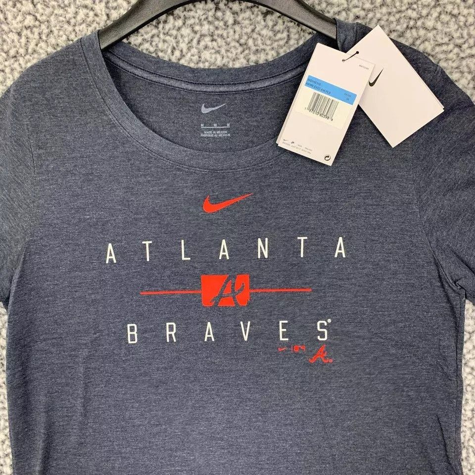 Nike Atlanta Braves Shirt Women Nike Short Sleeve Crew Neck New M Size M / US 6-8 / IT 42-44 - 6 Thumbnail