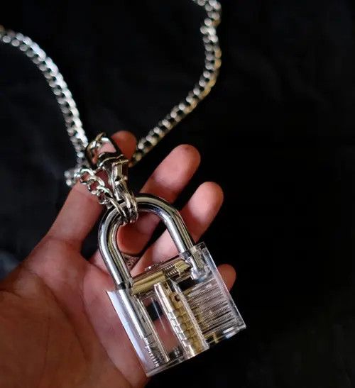 Jewelry Makihara x Iken Transparent Locke Pendant Necklace Size ONE SIZE - 4 Thumbnail