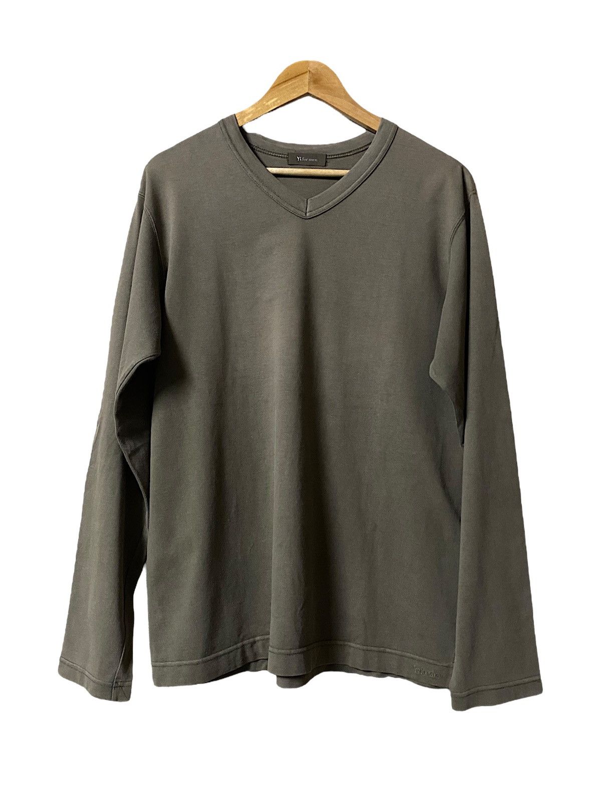 Yohji Yamamoto Yohji Yamamoto Archive Olive Plain Longsleeve Y's For Men Size US L / EU 52-54 / 3 - 1 Thumbnail