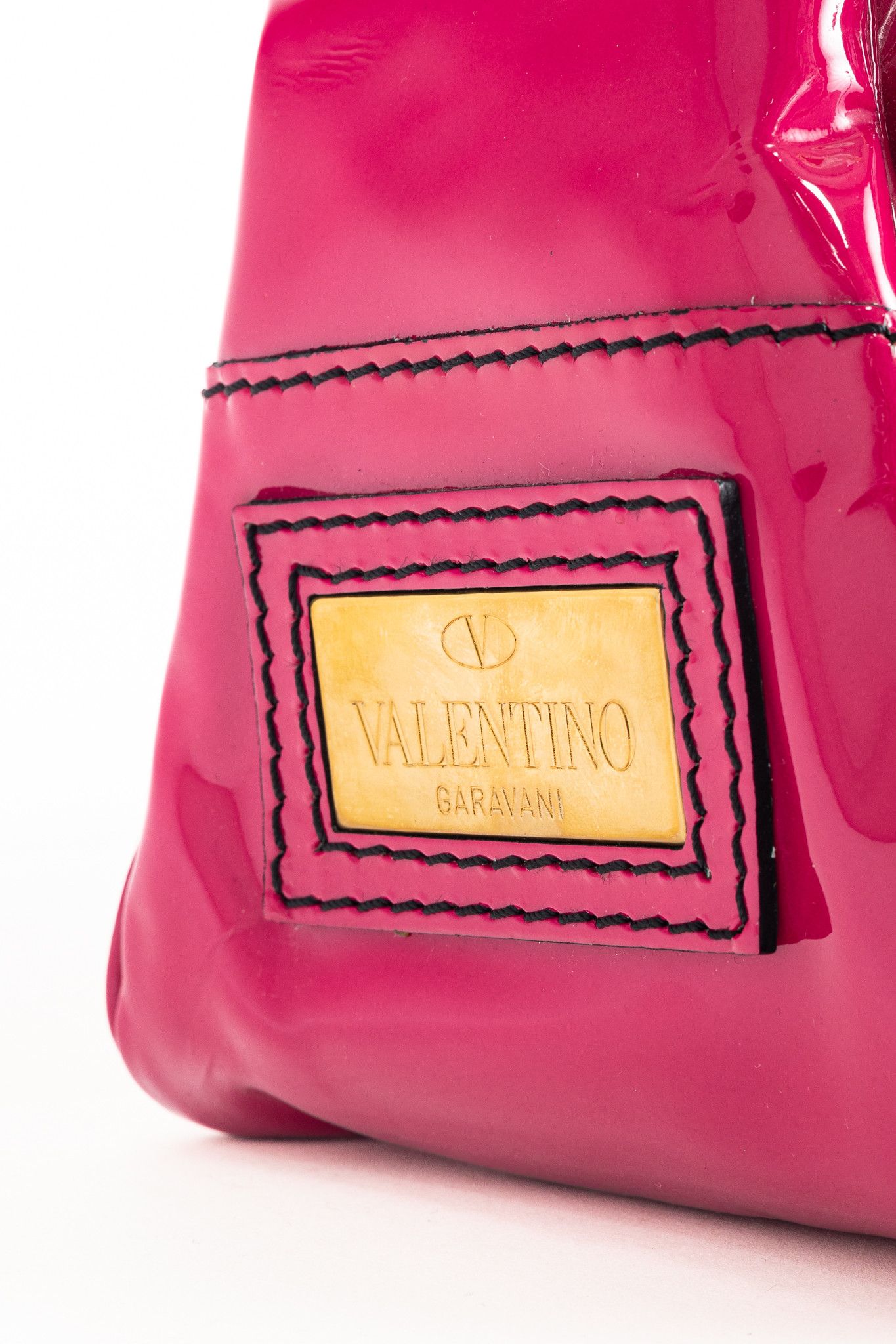 Valentino Valentino Garavani Histoire Lacca Leather Braided Handle Bag Size ONE SIZE - 9 Thumbnail