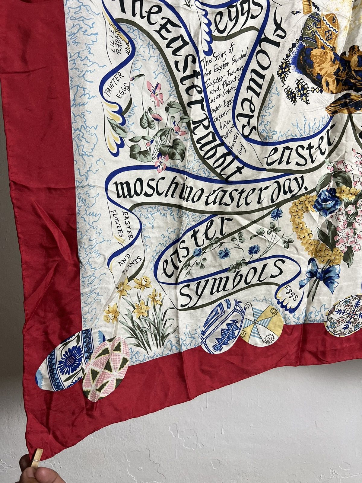 Moschino × Vintage Vintage Moschino "Easter Egg" Edition Scarves Size ONE SIZE - 4 Thumbnail
