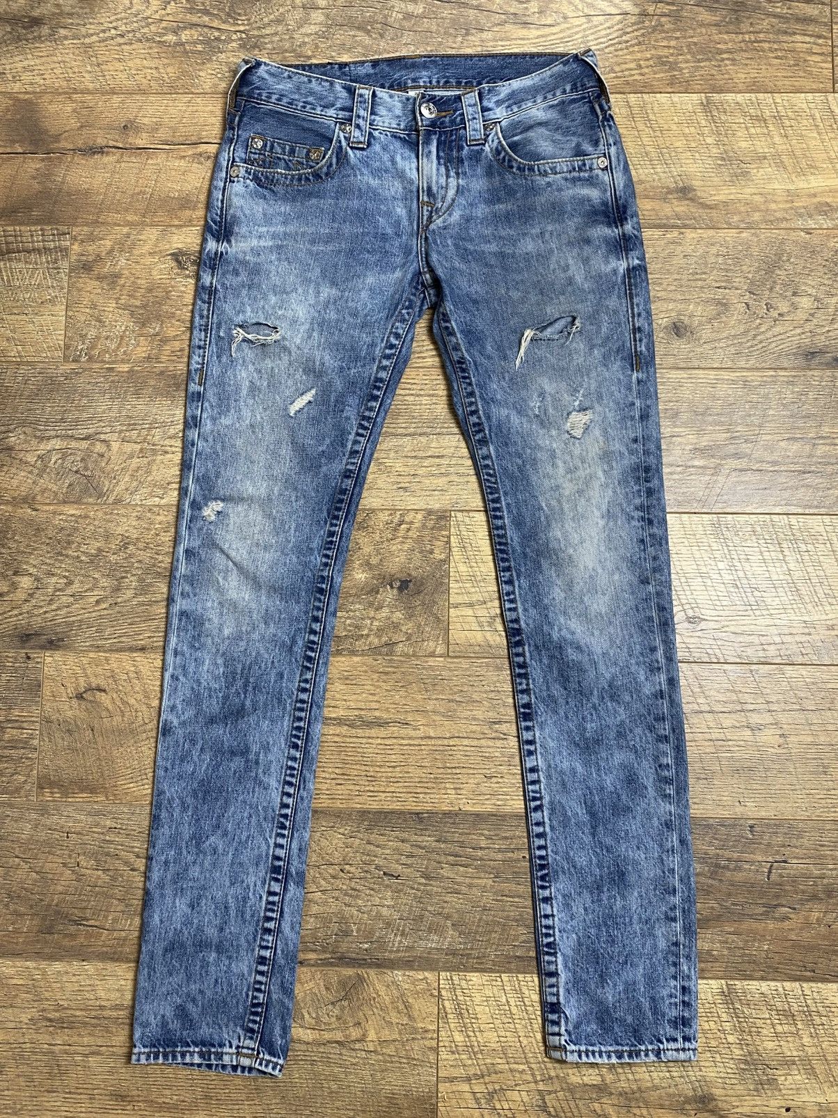 True Religion True Religion Acid Wash Skinny Jeans Rare Futuristic Y2K Size US 28 / EU 44 - 8 Thumbnail