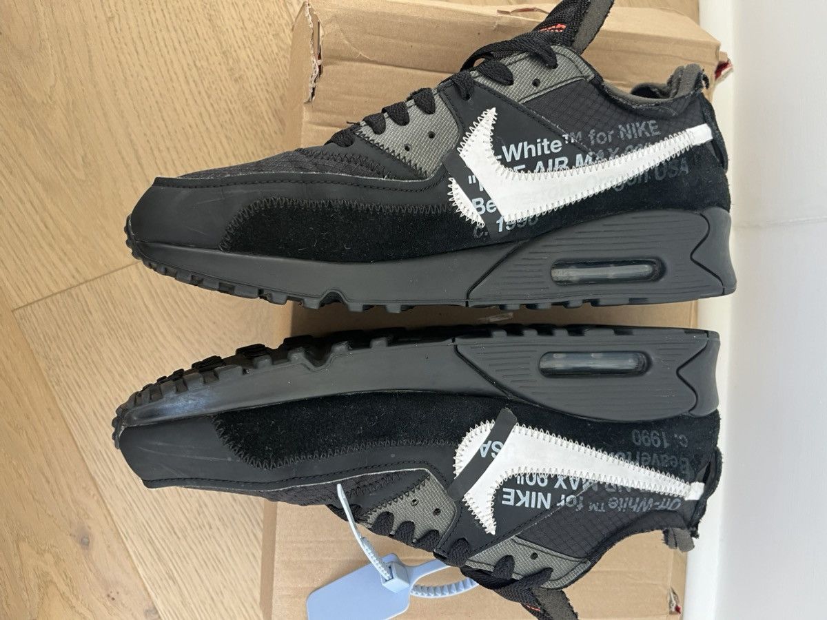 Off-White Nike OW Air Max 90 Black Size US 9 / EU 42 - 3 Thumbnail