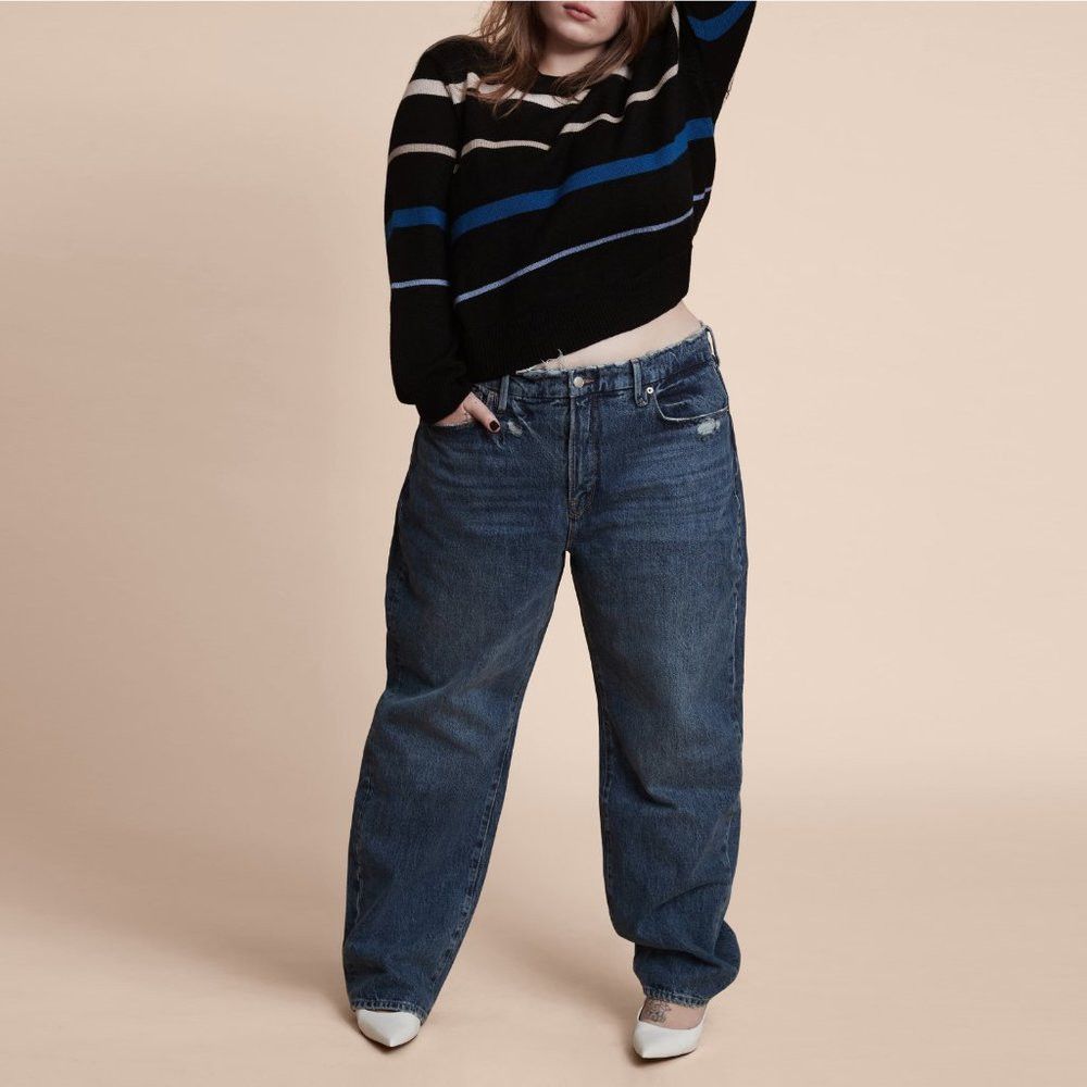 Other NWT New $168 11 HONORÉ Emily Stripe Wool Blend Sweater Size Size XXL / US 16-18 / IT 52-54 - 3 Thumbnail