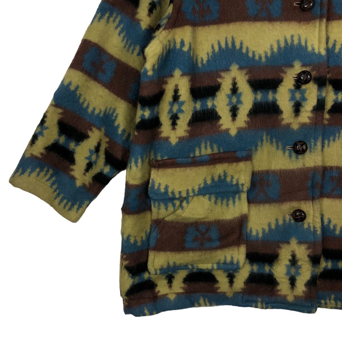 Japanese Brand 🔥90’s Vintage Navajo Aztec Wool Jacket Inspire Pendelton Size US M / EU 48-50 / 2 - 3 Thumbnail