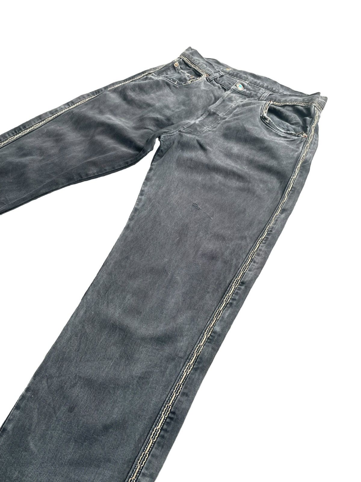 Designer Vintage Bonaventure Distresed Denim Size US 35 - 2 Thumbnail