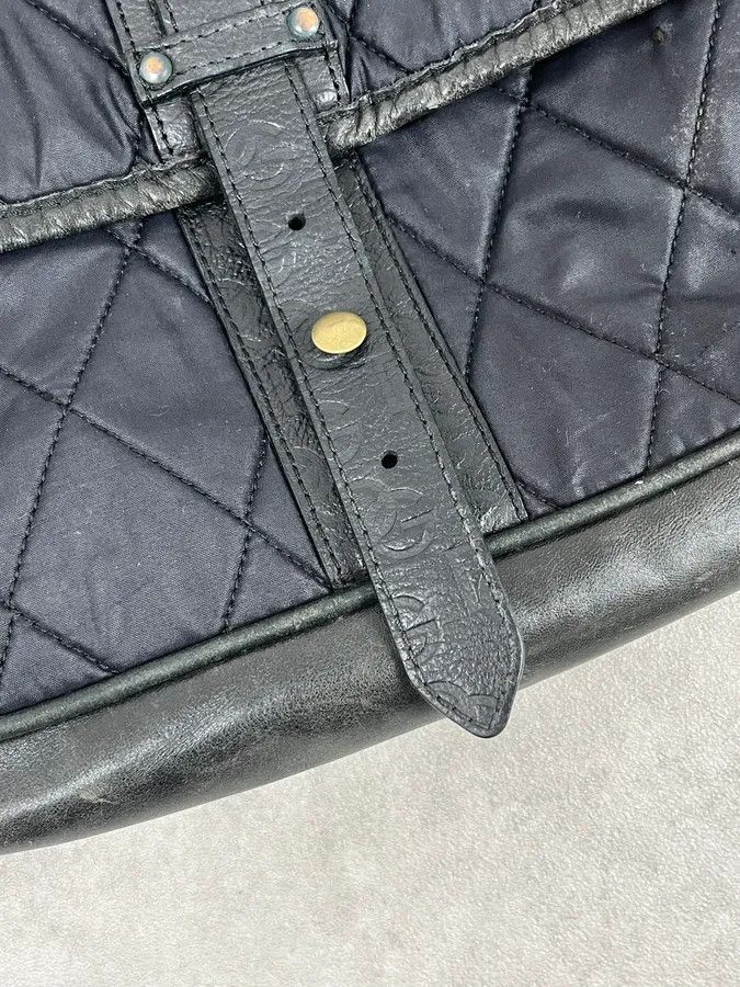 Dolce & Gabbana AW2003 Dolce & Gabbana Losange Black Leather Shoulder Bag Size ONE SIZE - 10 Thumbnail