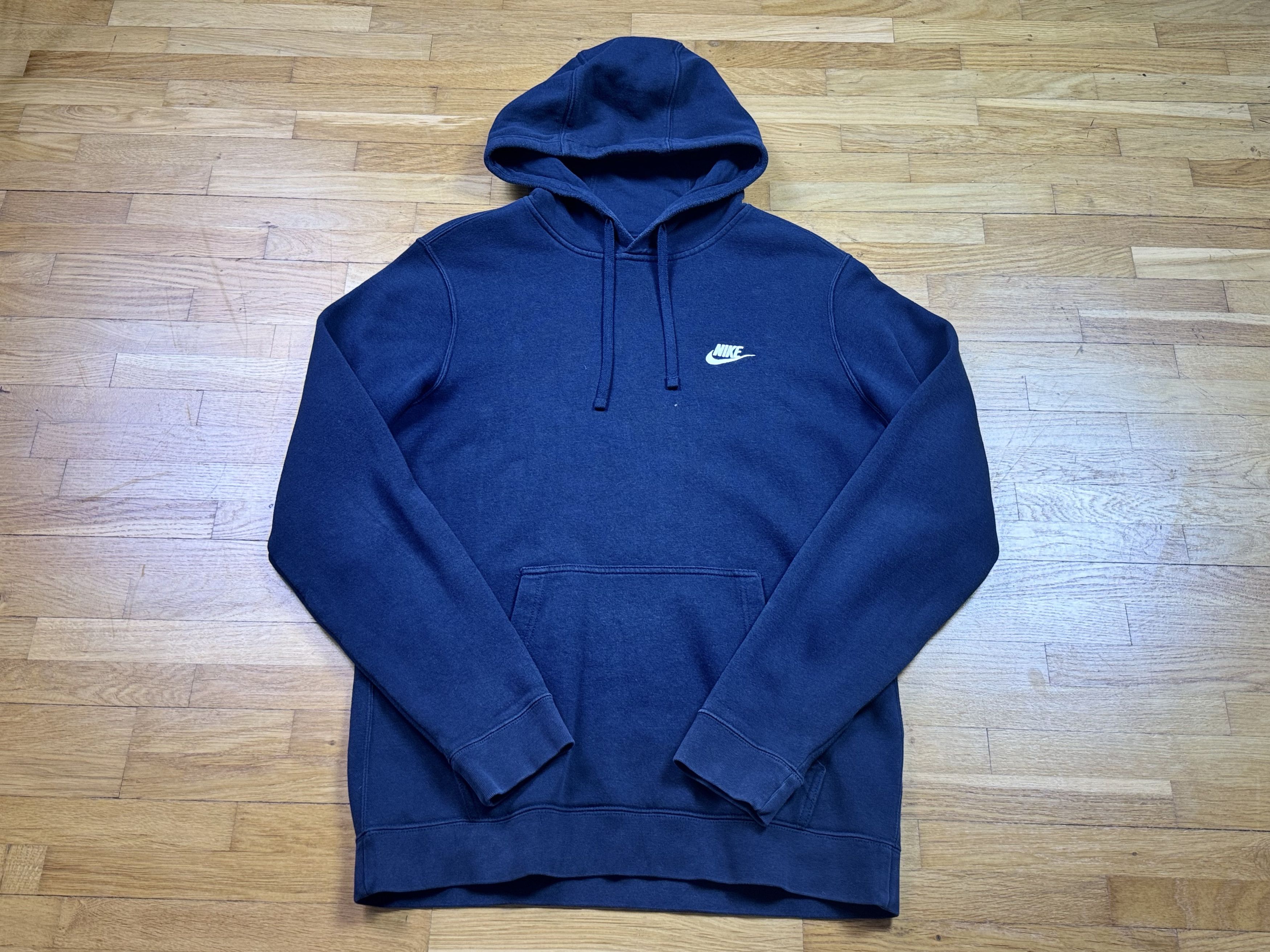Nike Vintage dark blue hoodie NIKE Size US M / EU 48-50 / 2 - 2 Thumbnail