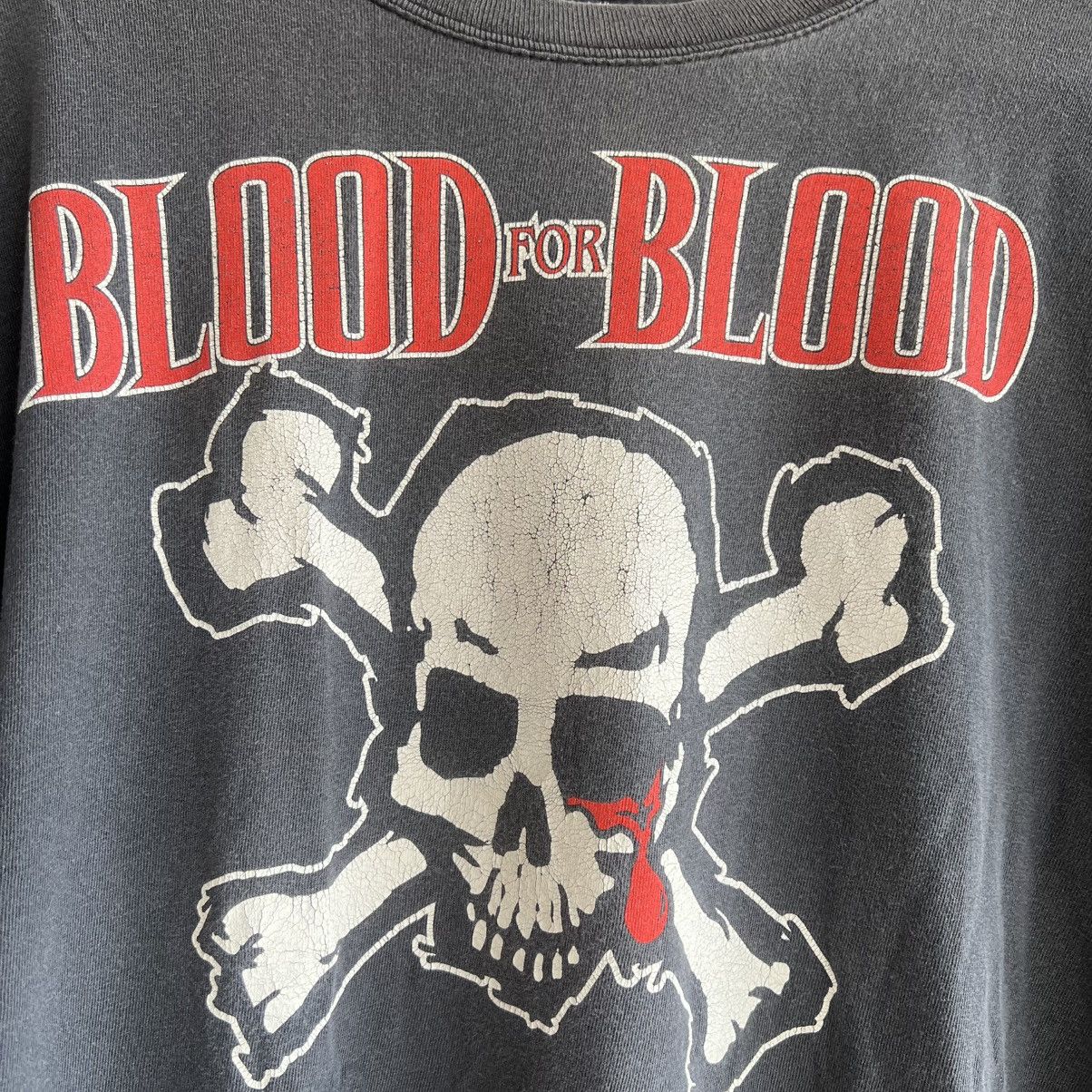 Vintage 1999 Blood For Blood Wasted Youth Crew Band Tee Shirt Size US XL / EU 56 / 4 - 5 Thumbnail