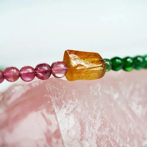 Handmade Unisex Natural Stone Beads Bracelet Handmade Size ONE SIZE - 2 Thumbnail