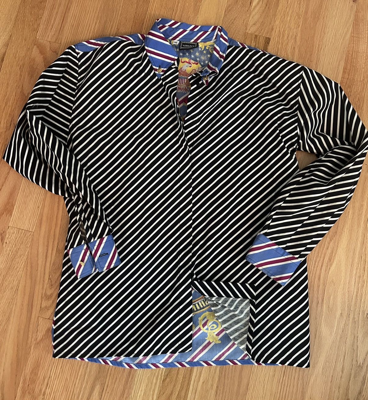 Versace VERSACE Jeans Couture Striped Blouse. M Size M / US 6-8 / IT 42-44 - 1 Thumbnail