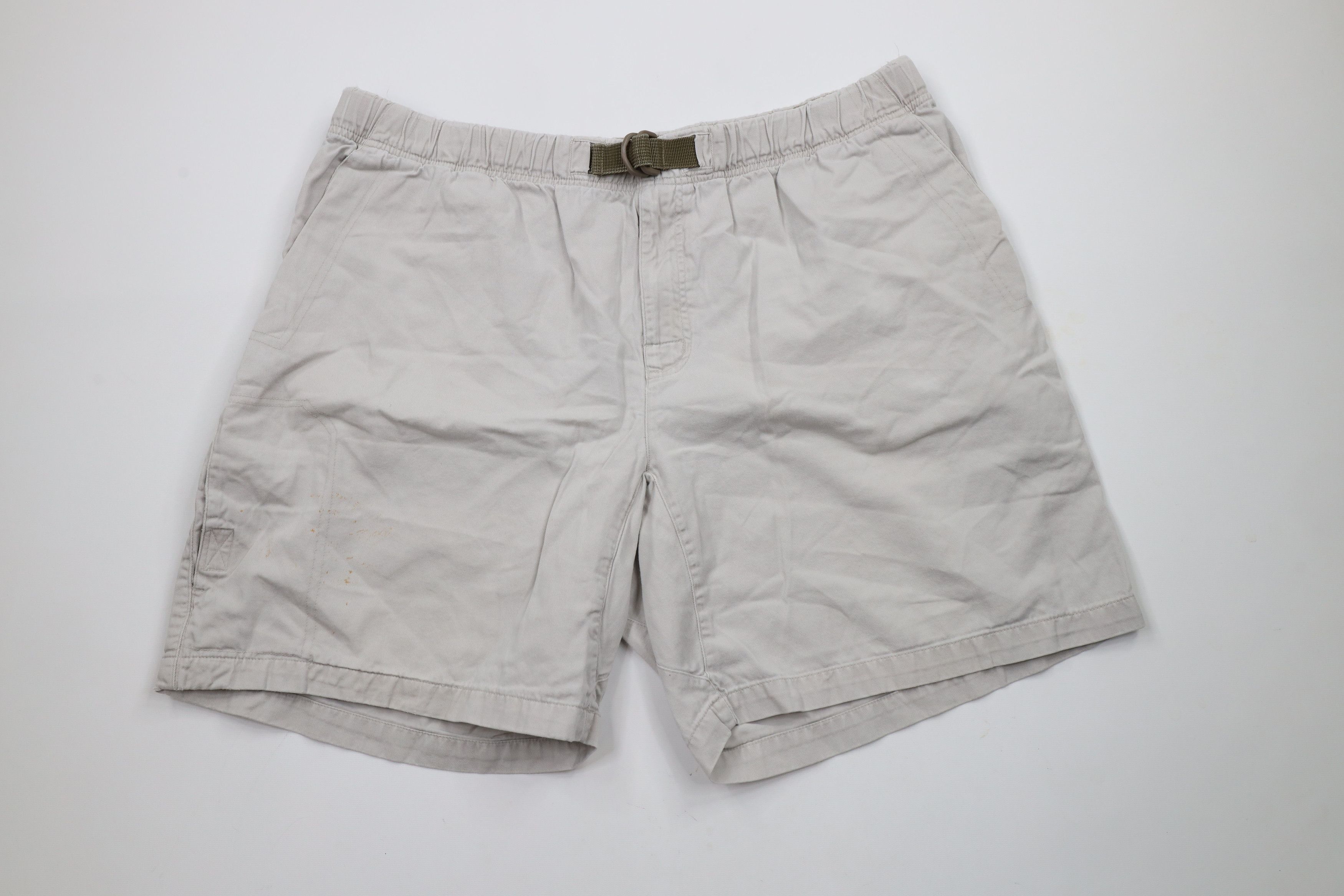 Columbia × Vintage Vintage 90s Columbia Belted Above Knee Shorts Beige Cotton Size US 36 / EU 52 - 1 Thumbnail